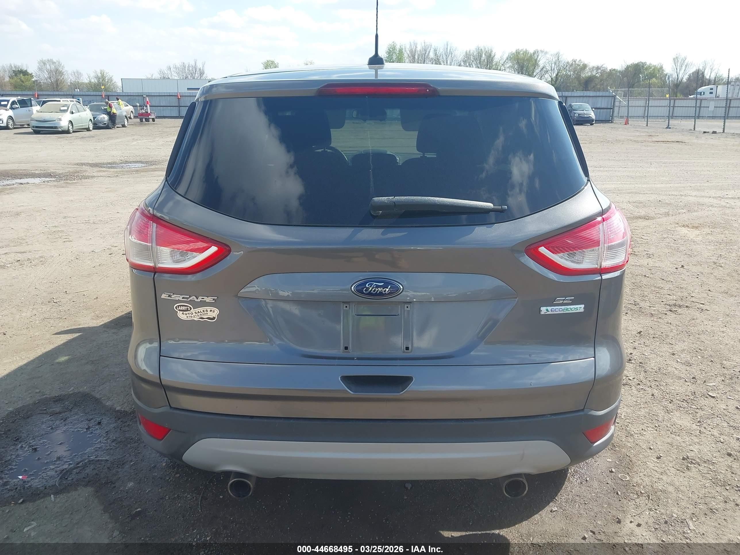 2013 Ford Escape Se Gray vin: 1FMCU0GX9DUD10100