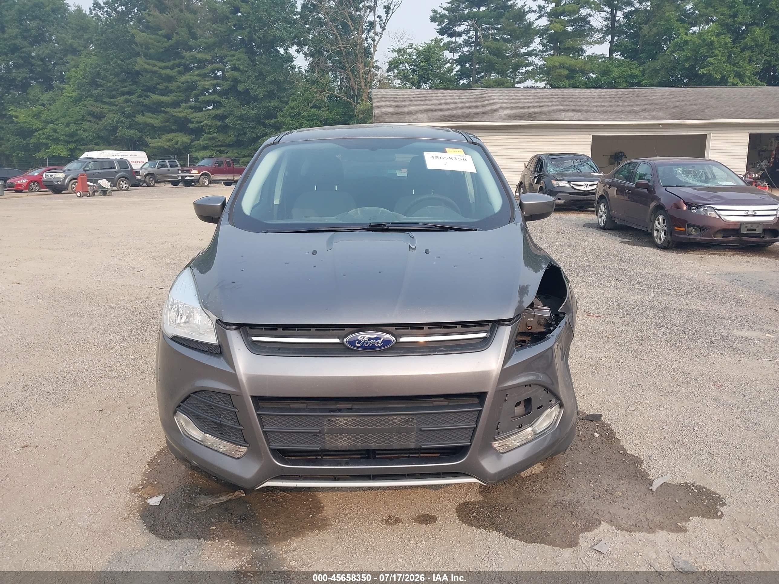 2013 Ford Escape Se Серебряный vin: 1FMCU0GX9DUD66103