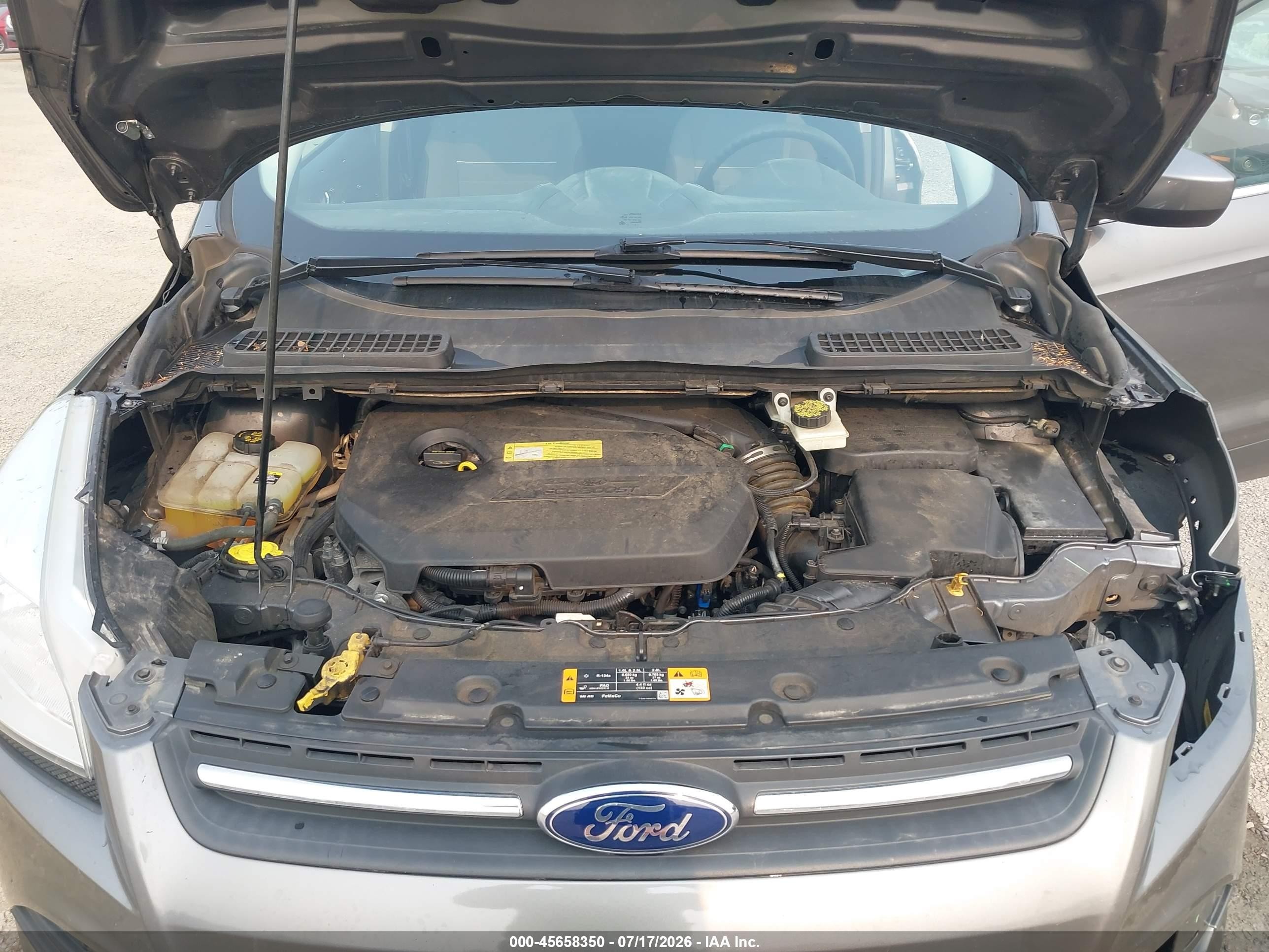 2013 Ford Escape Se Серебряный vin: 1FMCU0GX9DUD66103