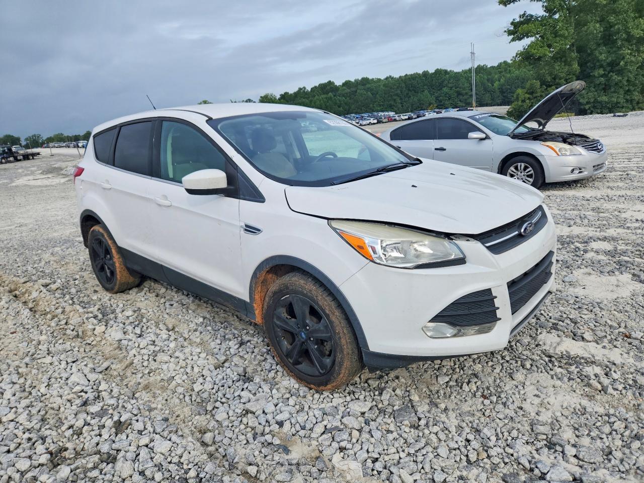 2013 Ford Escape Se White vin: 1FMCU0GX9DUD95228