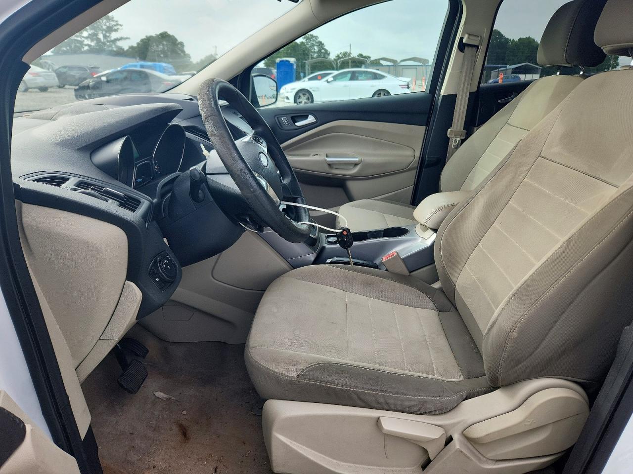 2013 Ford Escape Se White vin: 1FMCU0GX9DUD95228