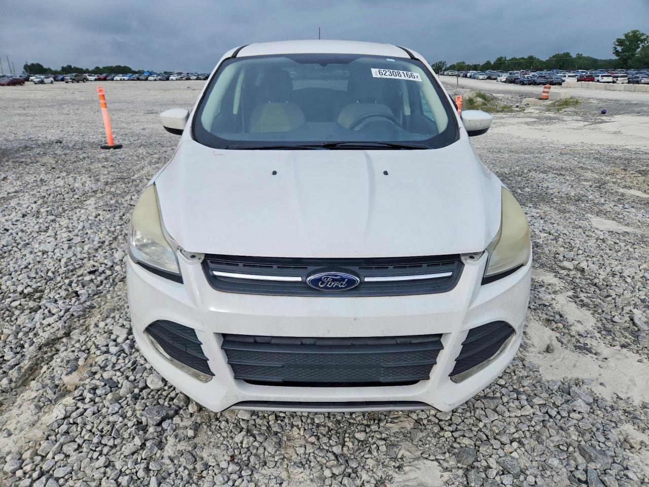 2013 Ford Escape Se White vin: 1FMCU0GX9DUD95228