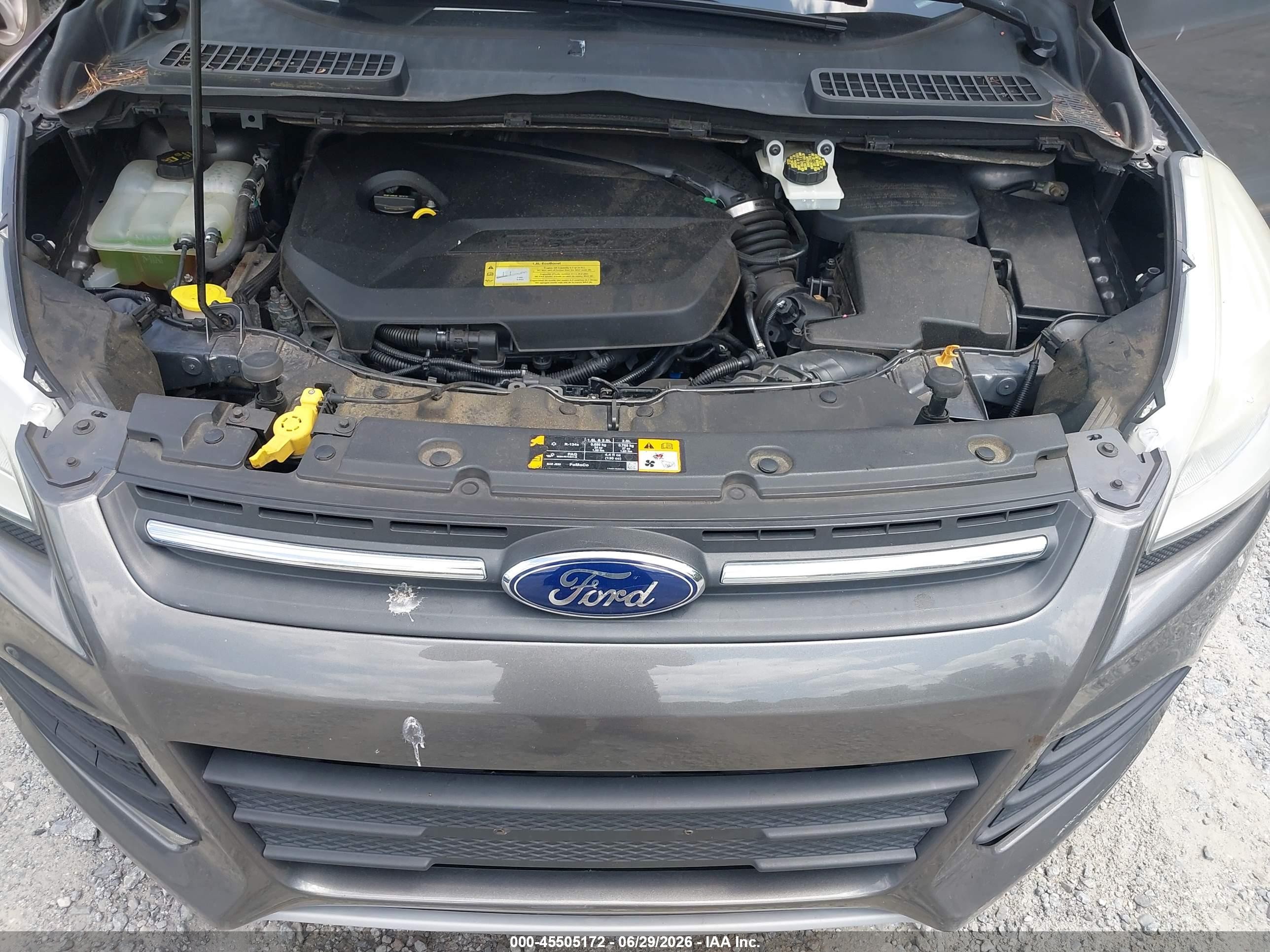2014 Ford Escape Se Gray vin: 1FMCU0GX9EUA20070
