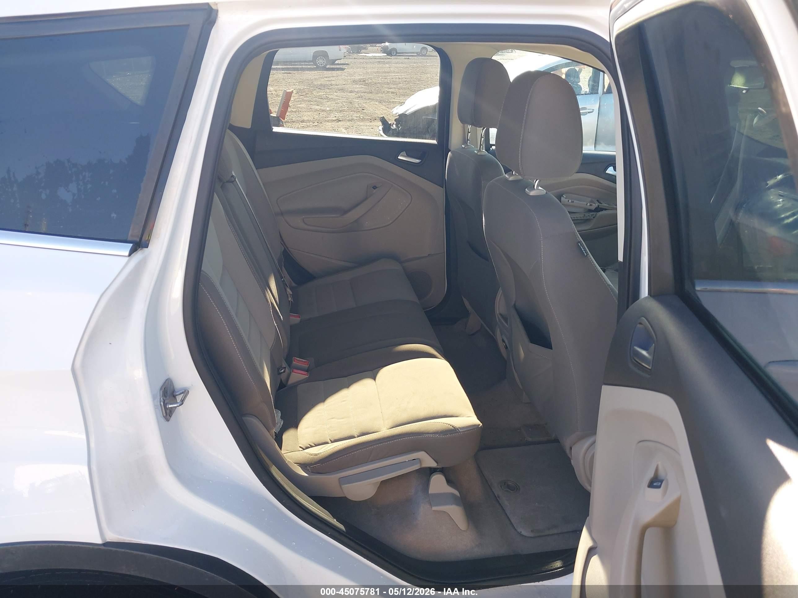 2014 Ford Escape Se White vin: 1FMCU0GX9EUA37726