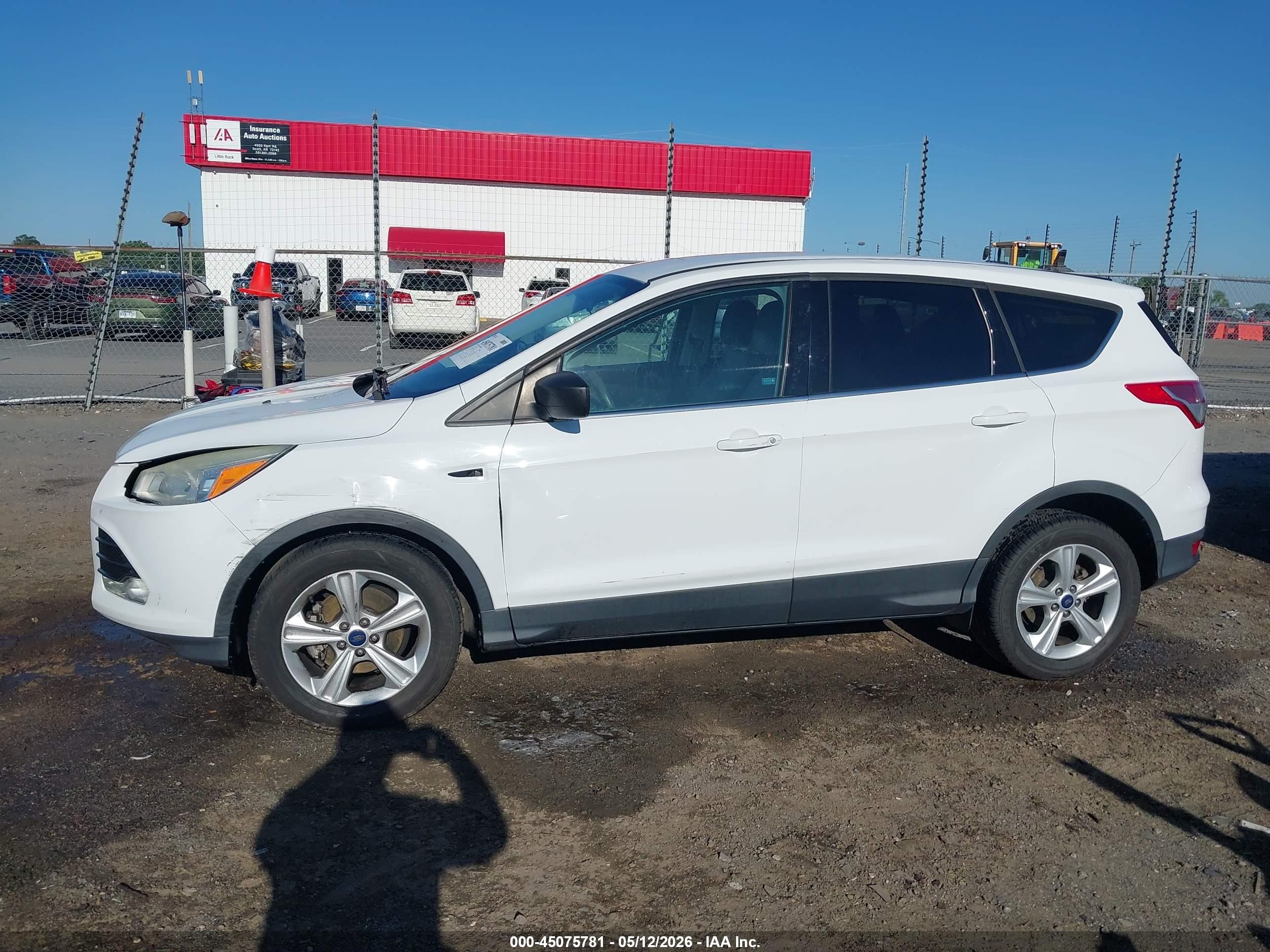 2014 Ford Escape Se White vin: 1FMCU0GX9EUA37726