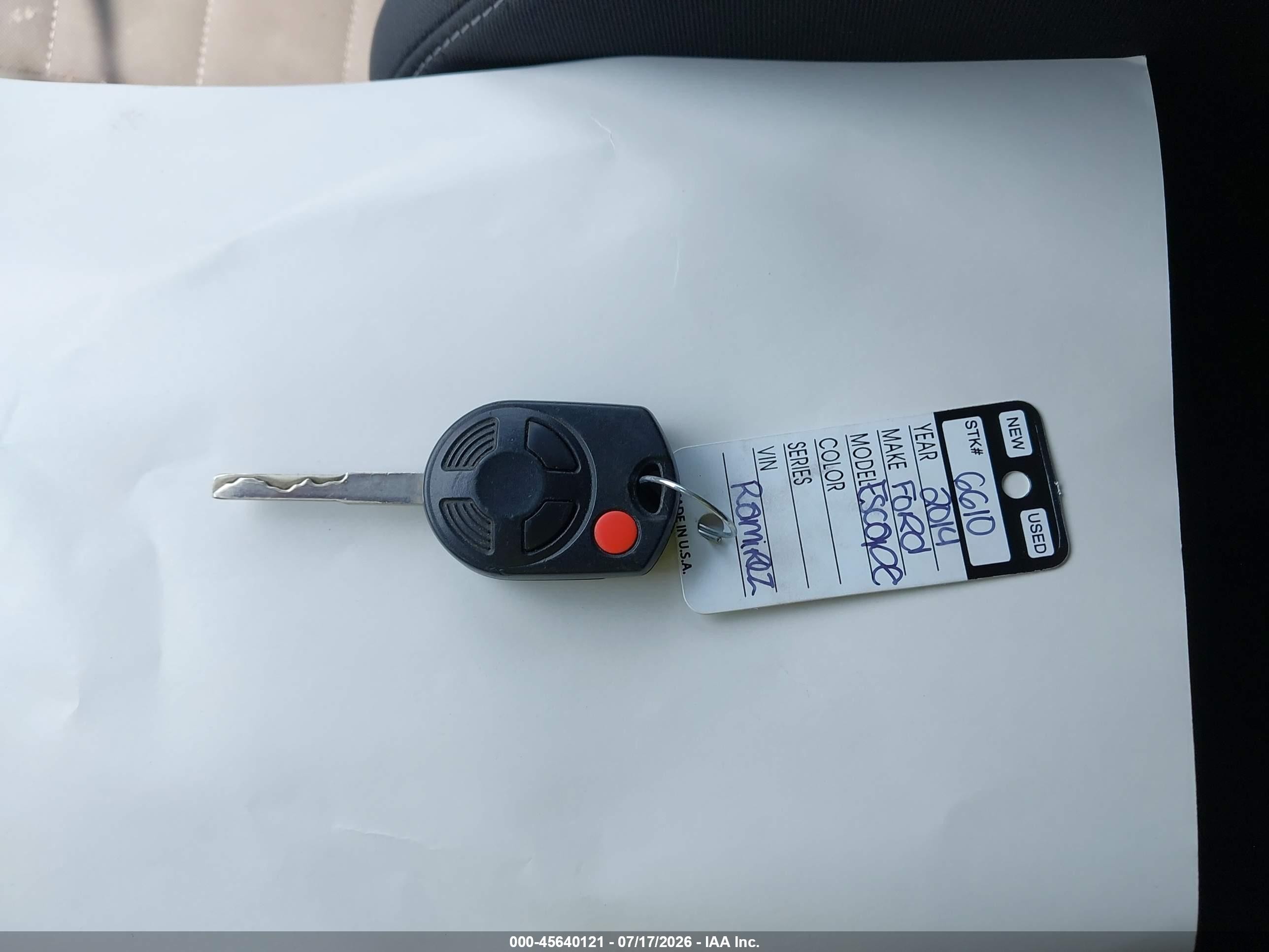 2014 Ford Escape Se Gray vin: 1FMCU0GX9EUA42554