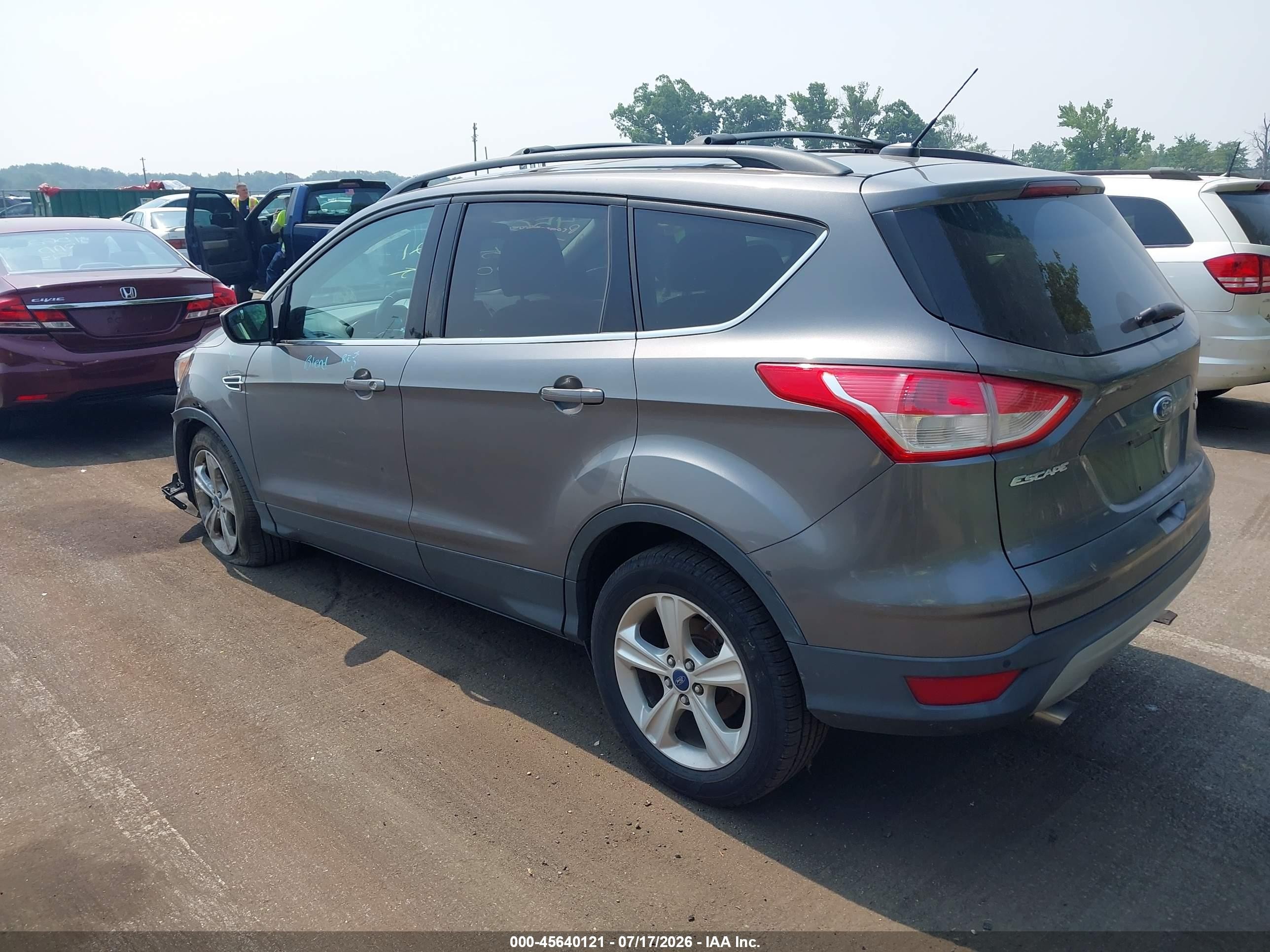 2014 Ford Escape Se Gray vin: 1FMCU0GX9EUA42554