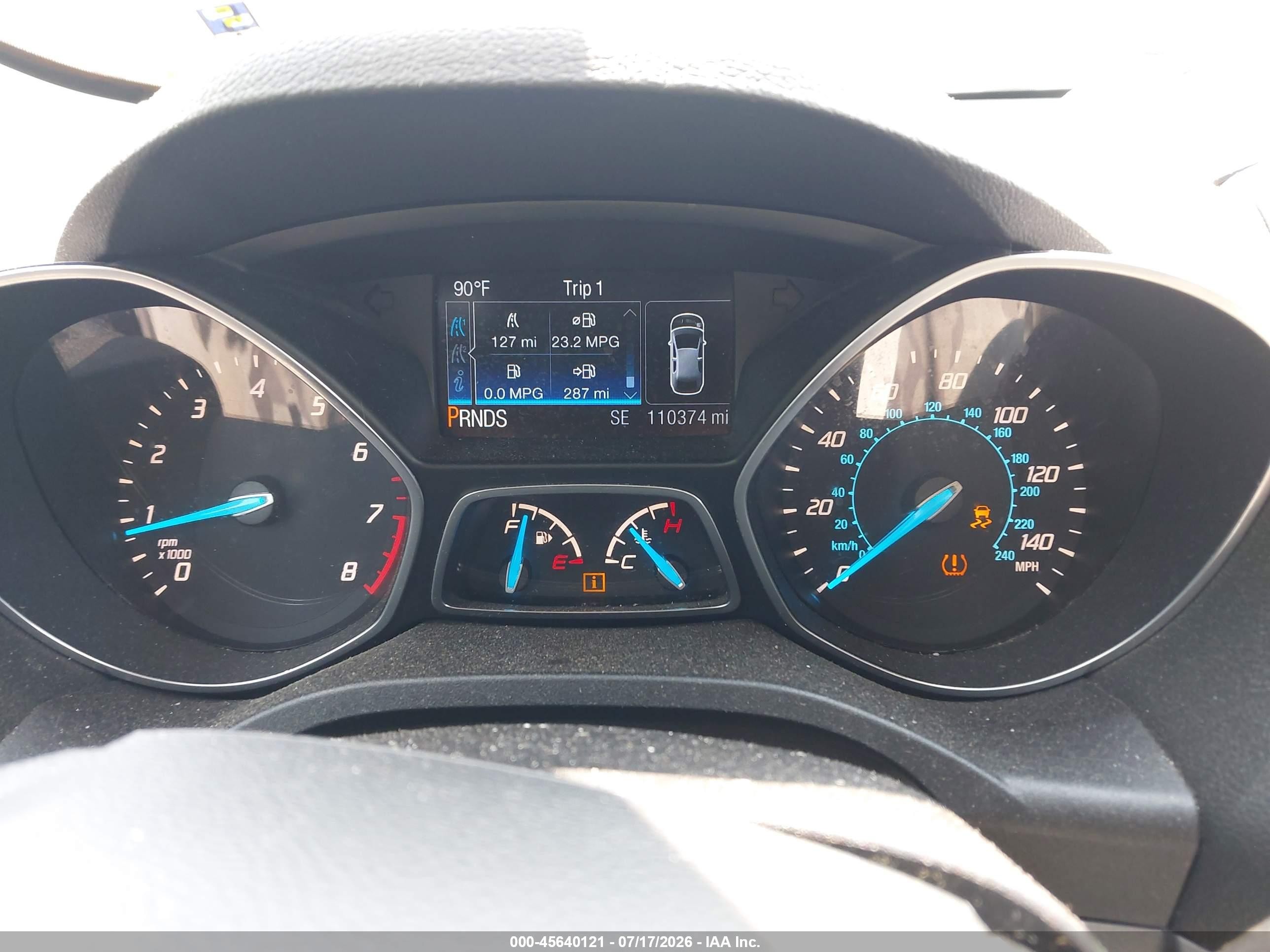 2014 Ford Escape Se Gray vin: 1FMCU0GX9EUA42554