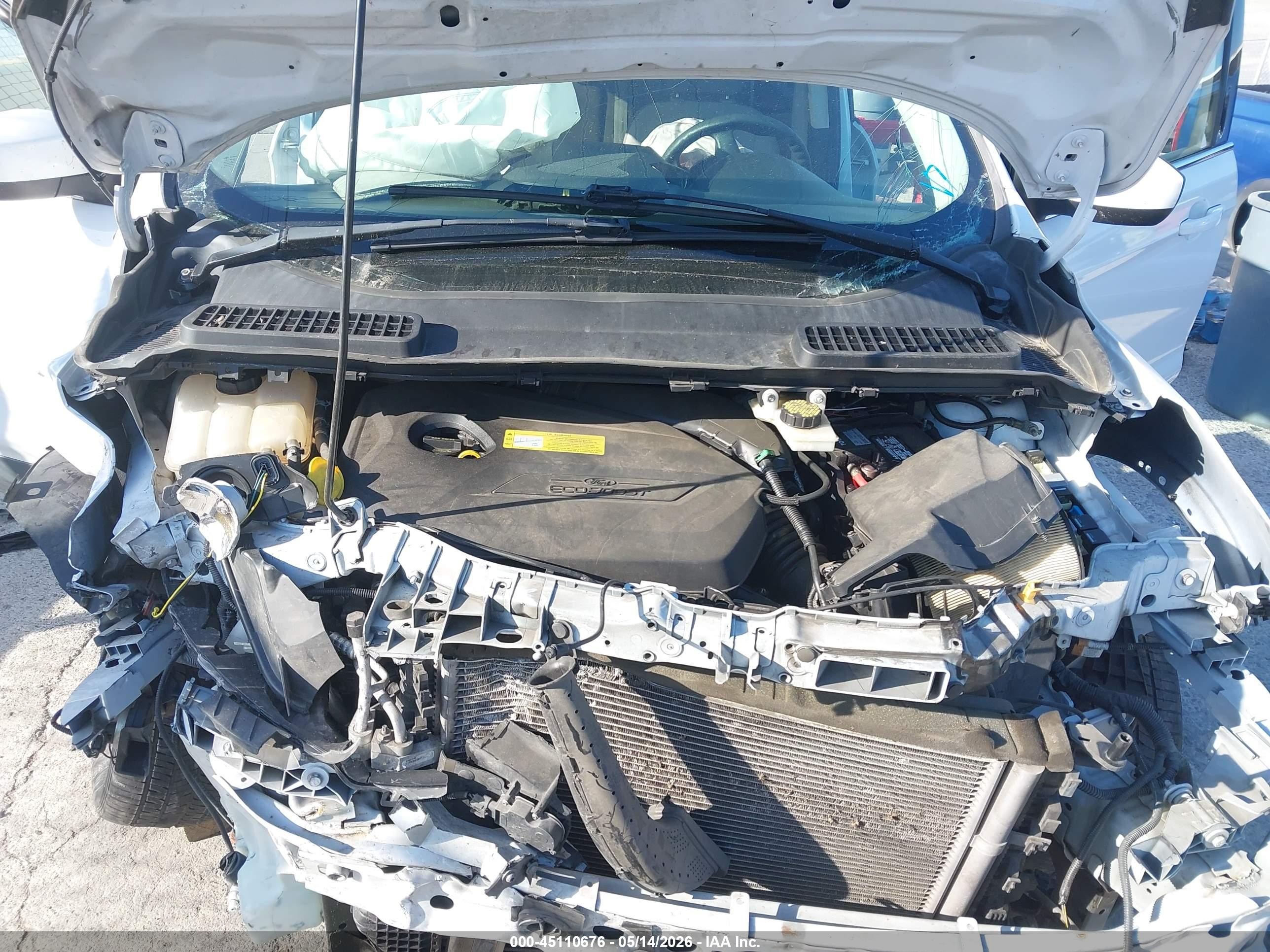 2014 Ford Escape Se White vin: 1FMCU0GX9EUA45776