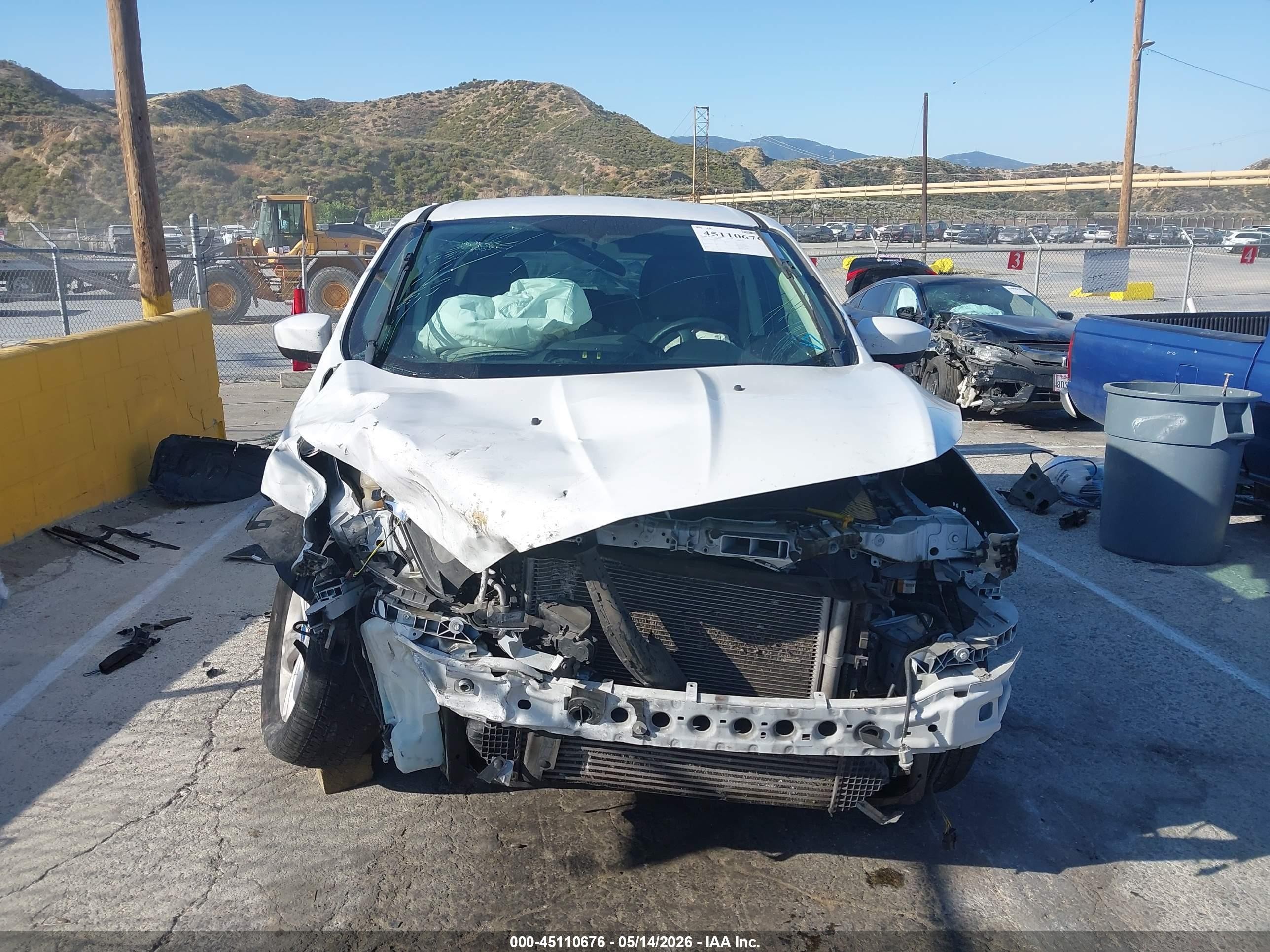 2014 Ford Escape Se White vin: 1FMCU0GX9EUA45776