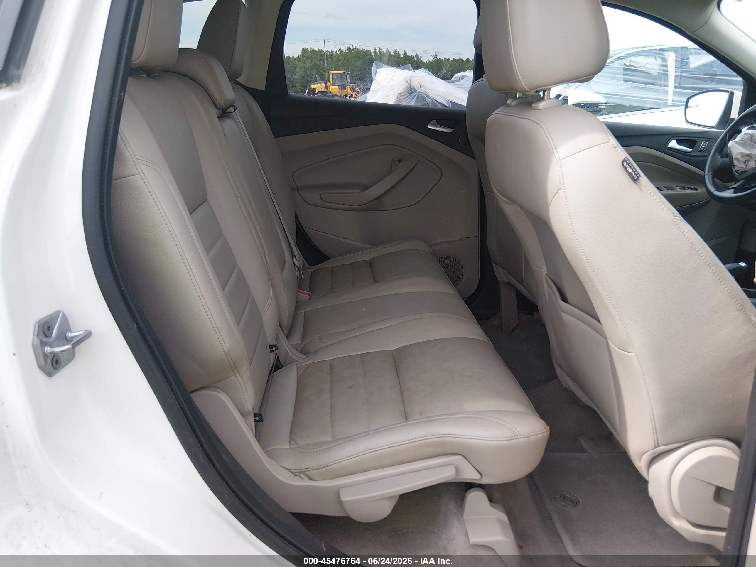 2014 Ford Escape Se White vin: 1FMCU0GX9EUA58009