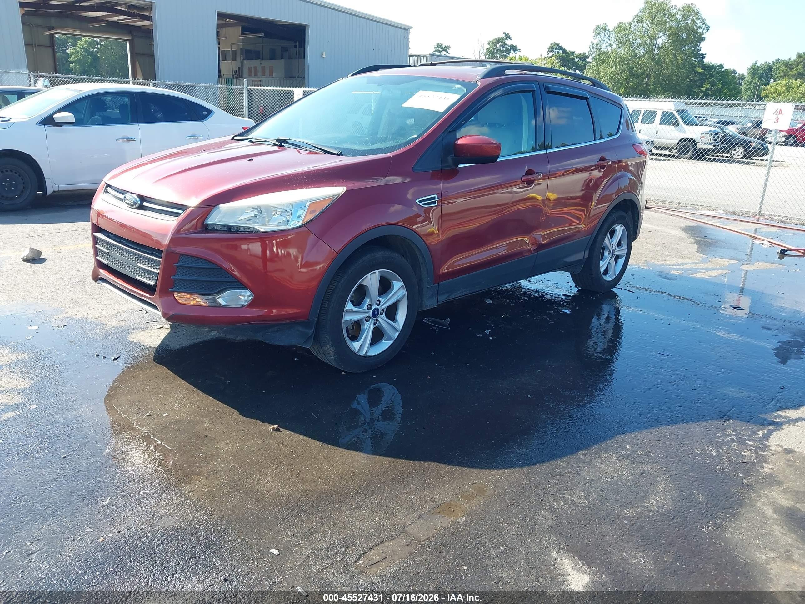 2014 Ford Escape Se Red vin: 1FMCU0GX9EUB22193