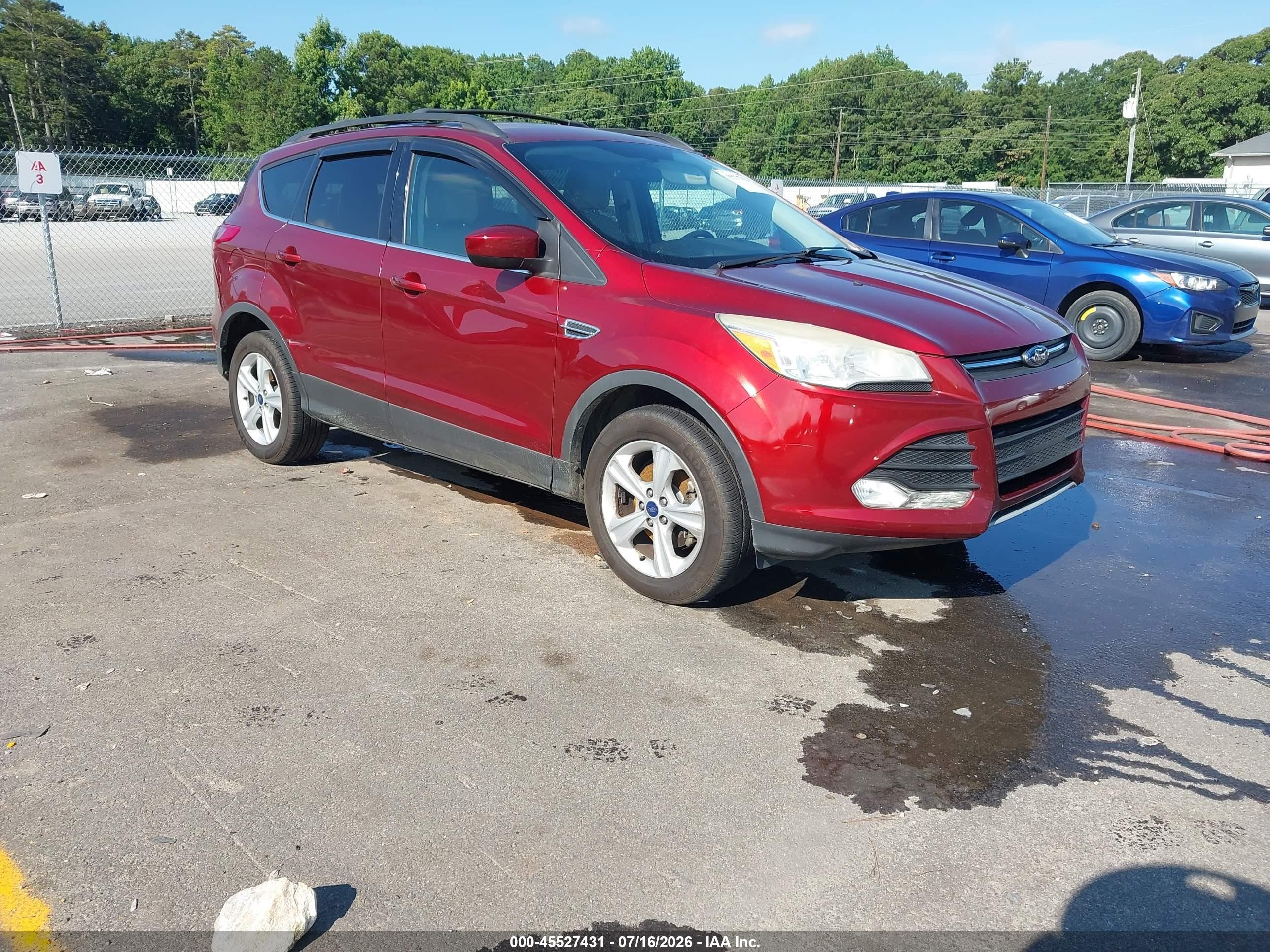 2014 Ford Escape Se Red vin: 1FMCU0GX9EUB22193