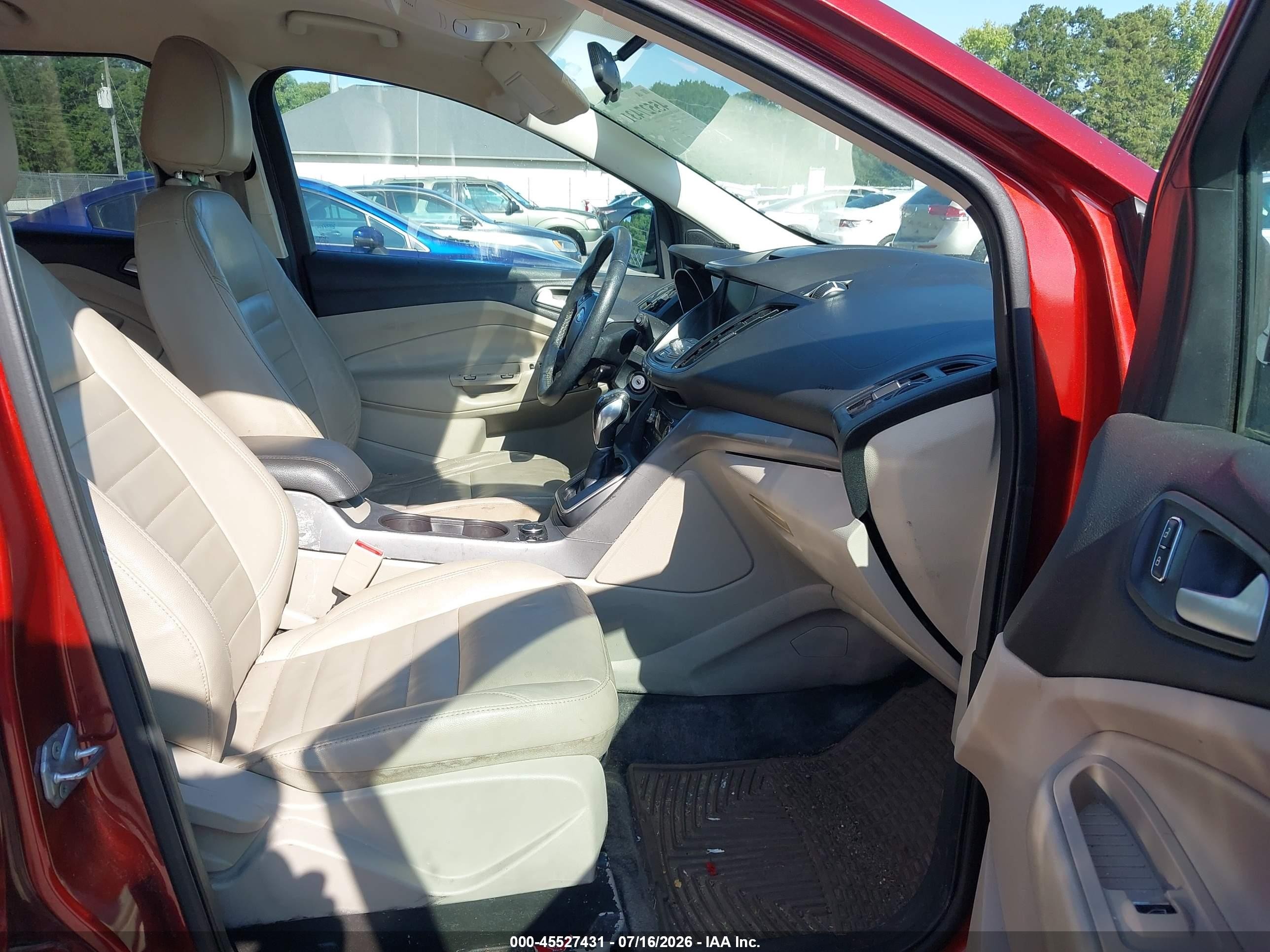 2014 Ford Escape Se Red vin: 1FMCU0GX9EUB22193