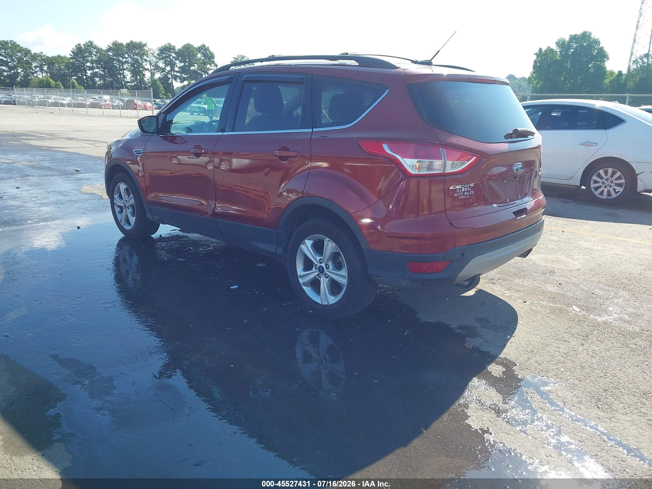 2014 Ford Escape Se Red vin: 1FMCU0GX9EUB22193