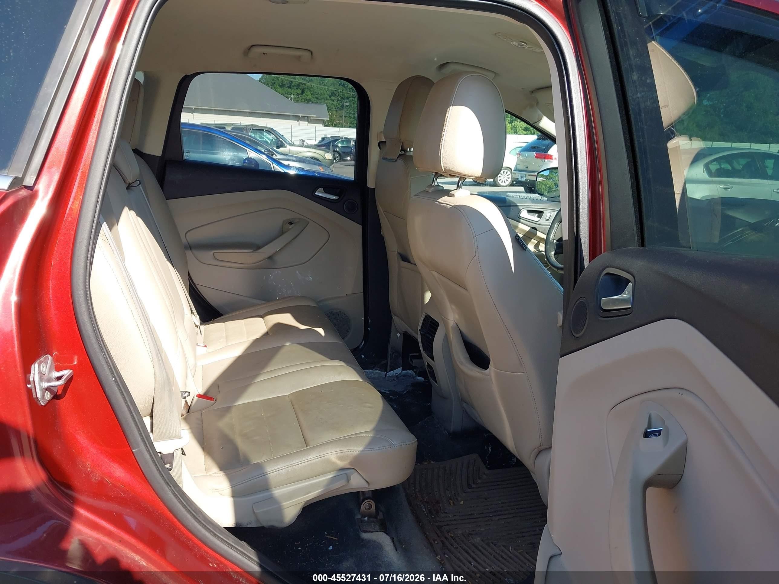 2014 Ford Escape Se Red vin: 1FMCU0GX9EUB22193