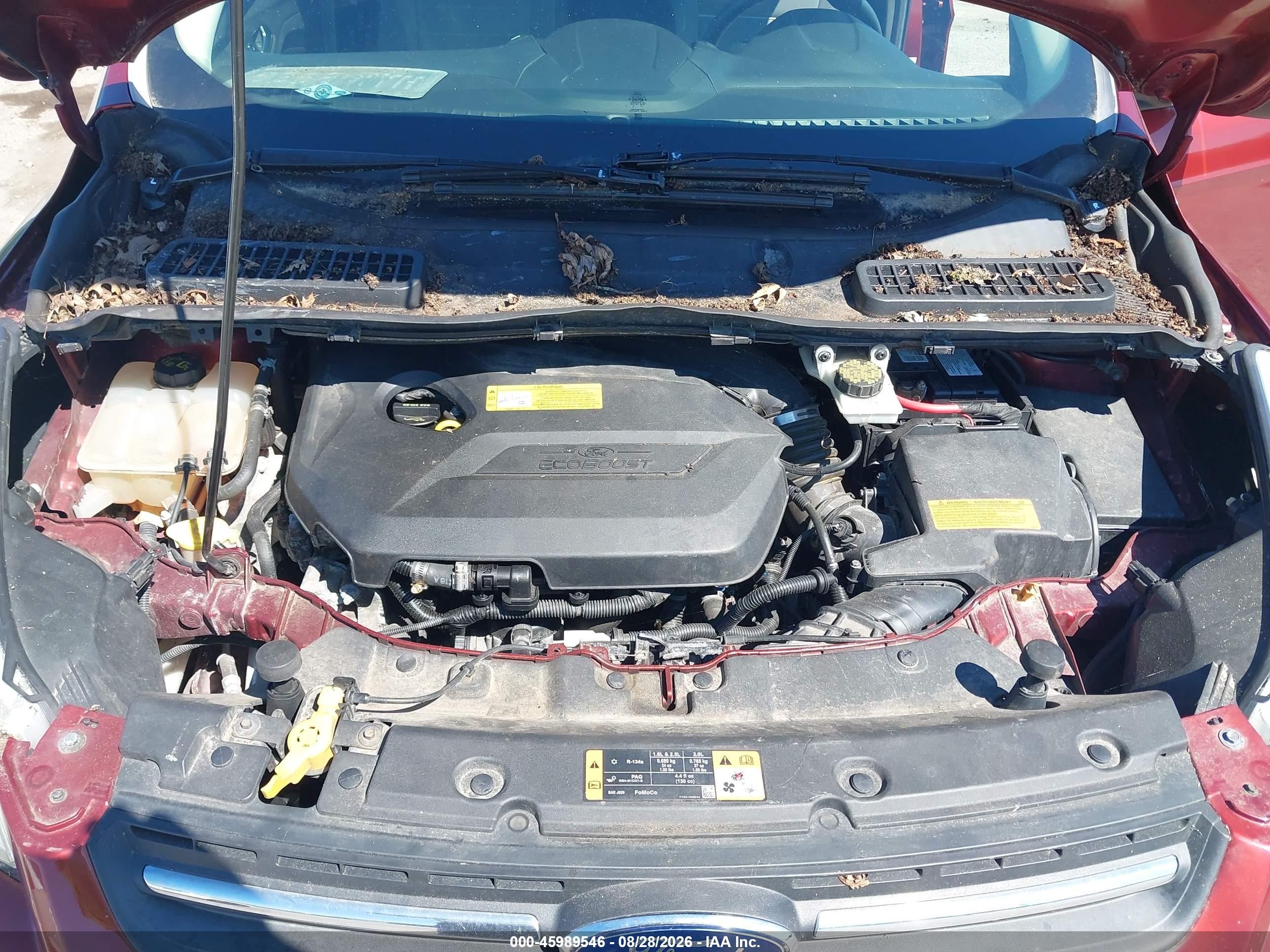 2014 Ford Escape Se Red vin: 1FMCU0GX9EUB42038