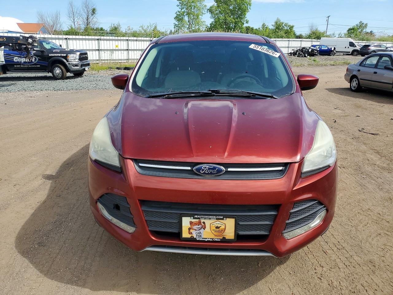 2014 Ford Escape Se Red vin: 1FMCU0GX9EUB43609