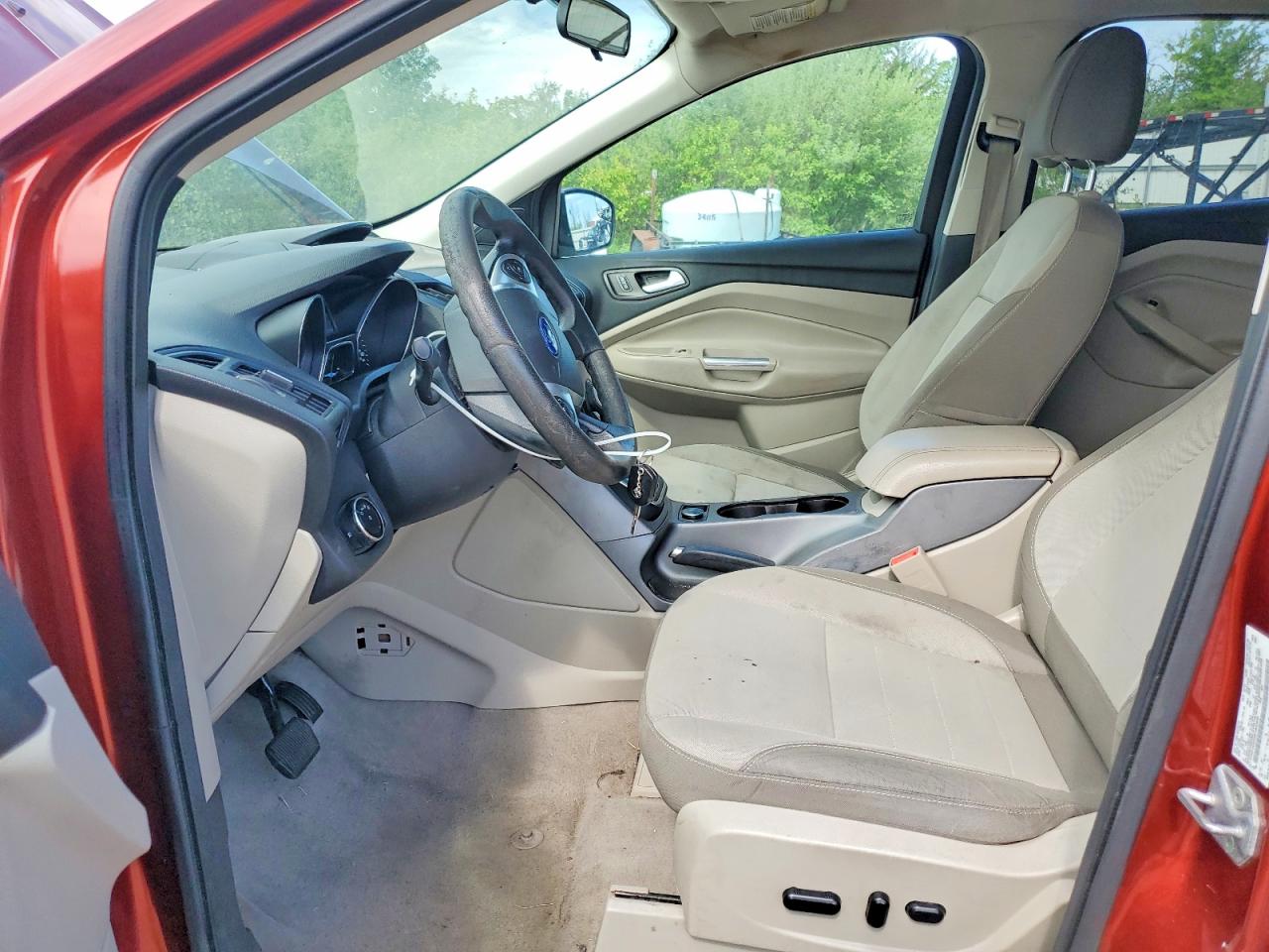 2014 Ford Escape Se Red vin: 1FMCU0GX9EUB43609
