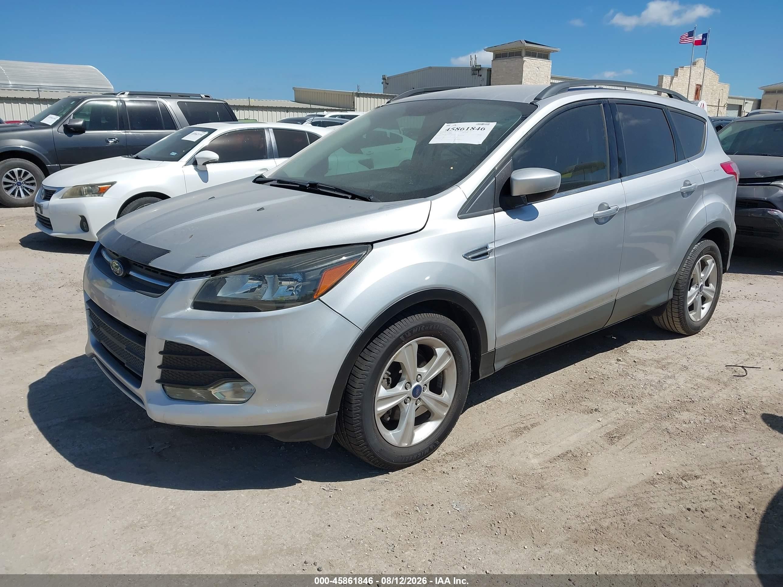 2014 Ford Escape Se Silver vin: 1FMCU0GX9EUB69417
