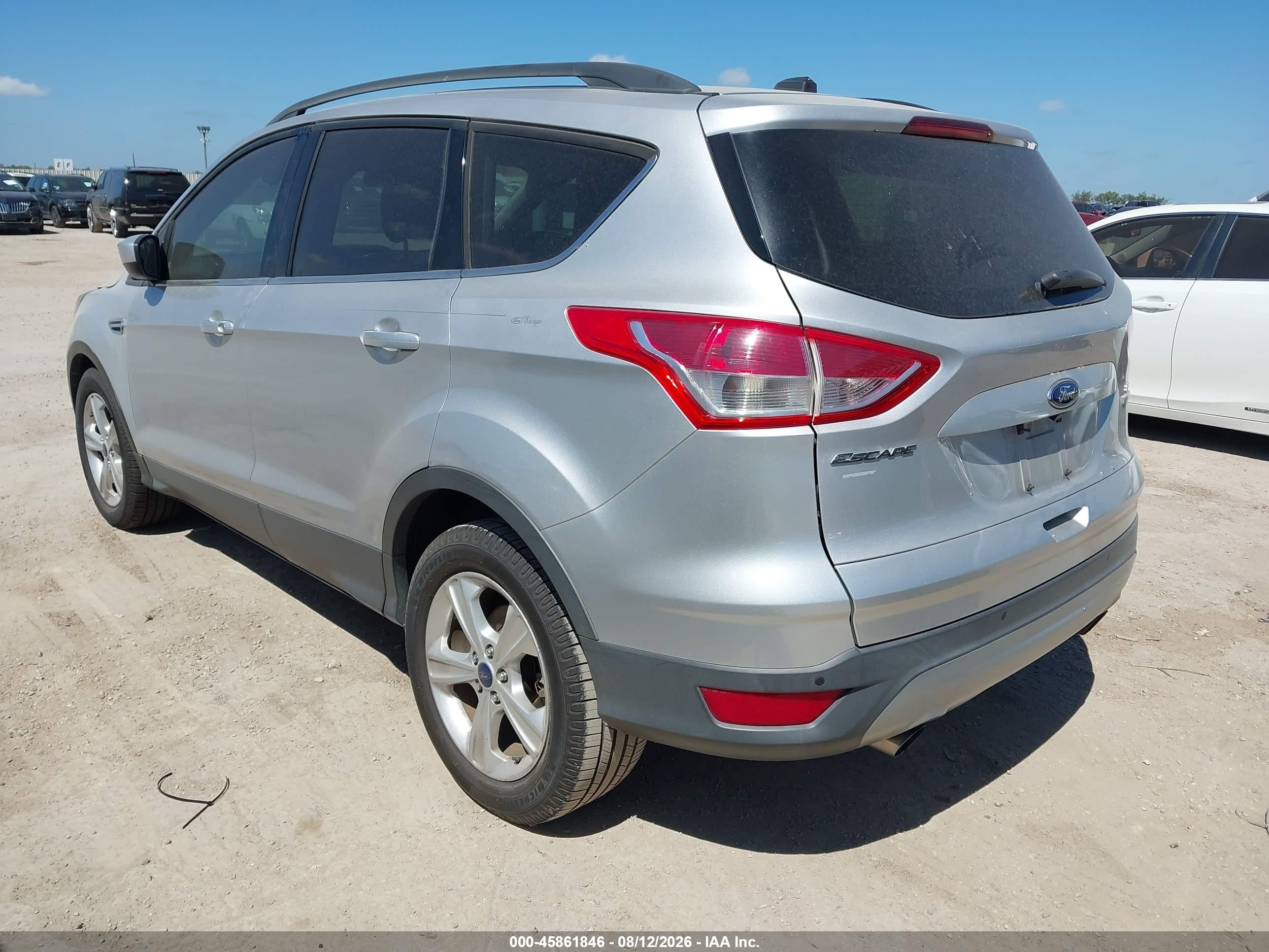 2014 Ford Escape Se Silver vin: 1FMCU0GX9EUB69417
