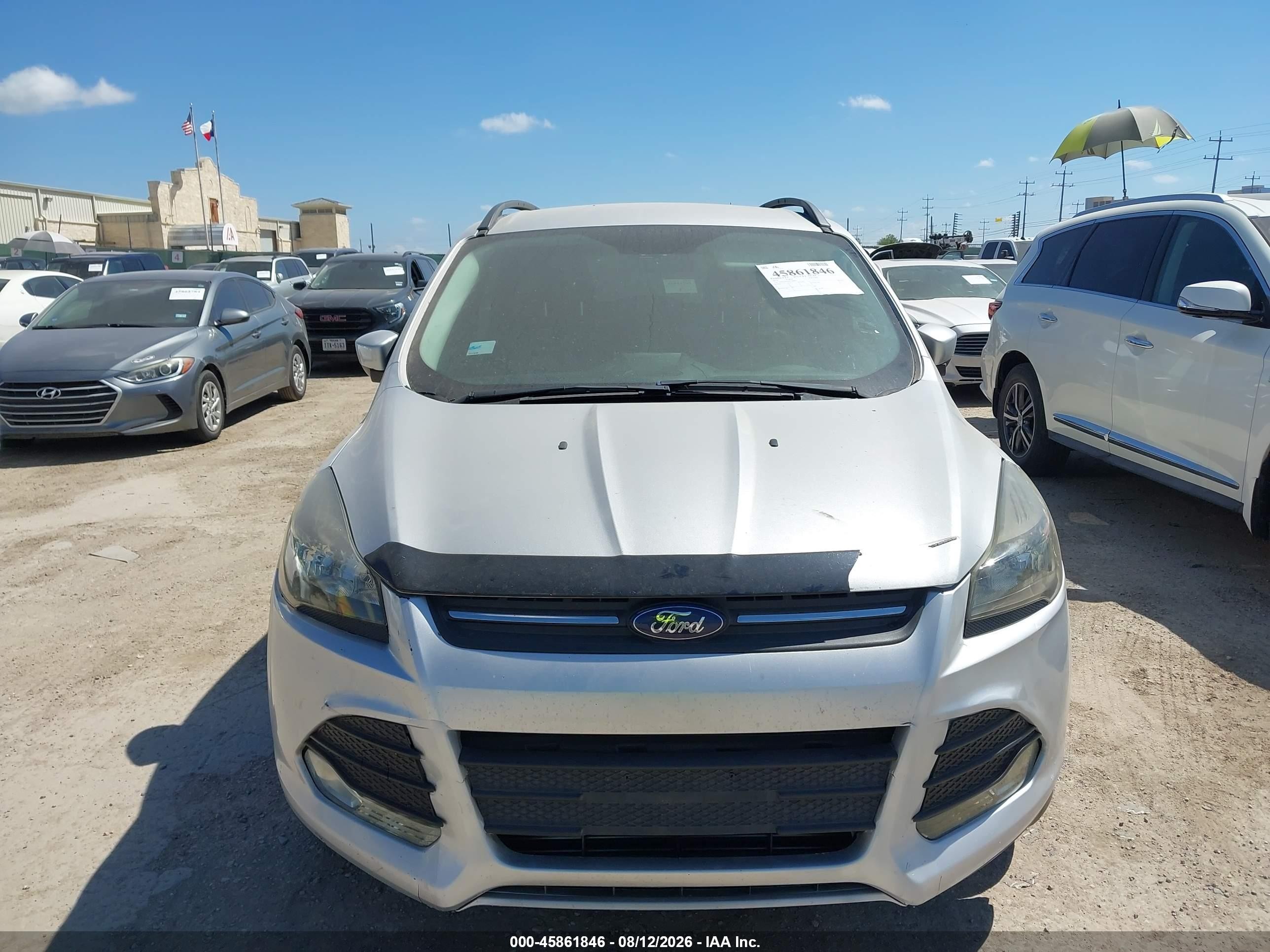 2014 Ford Escape Se Silver vin: 1FMCU0GX9EUB69417