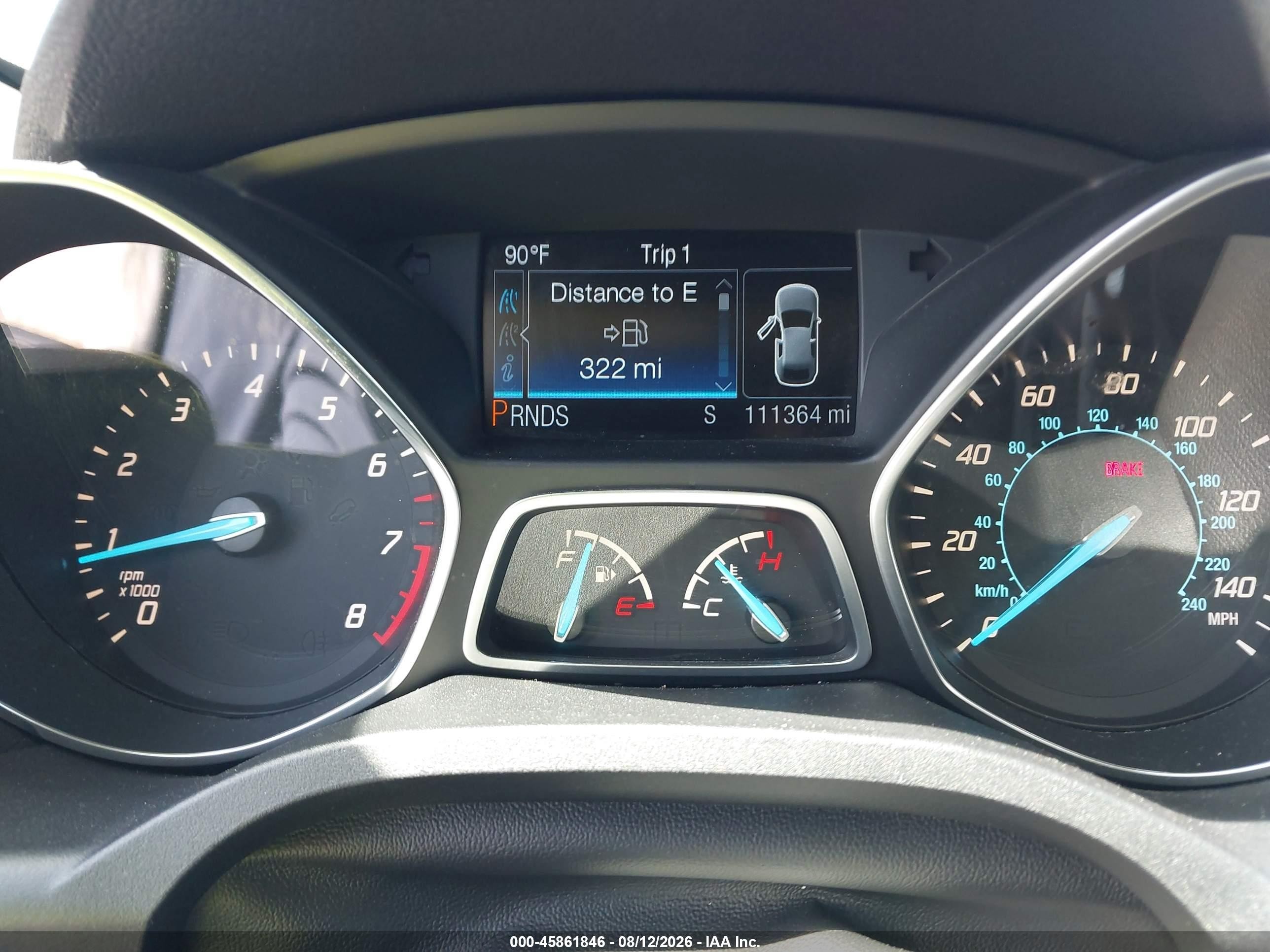 2014 Ford Escape Se Silver vin: 1FMCU0GX9EUB69417