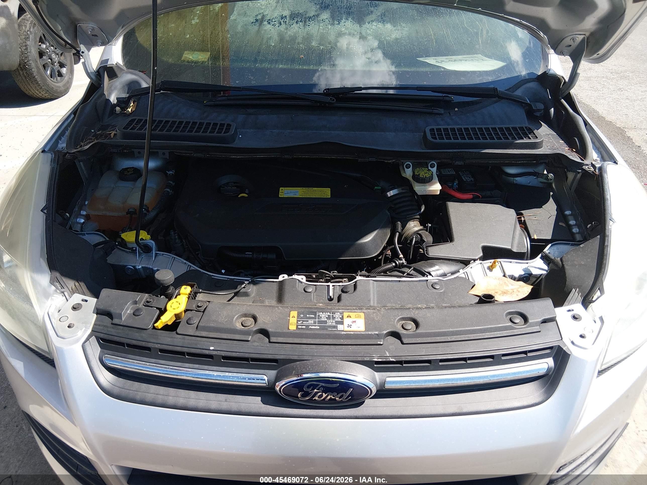 2014 Ford Escape Se Серебряный vin: 1FMCU0GX9EUB69451
