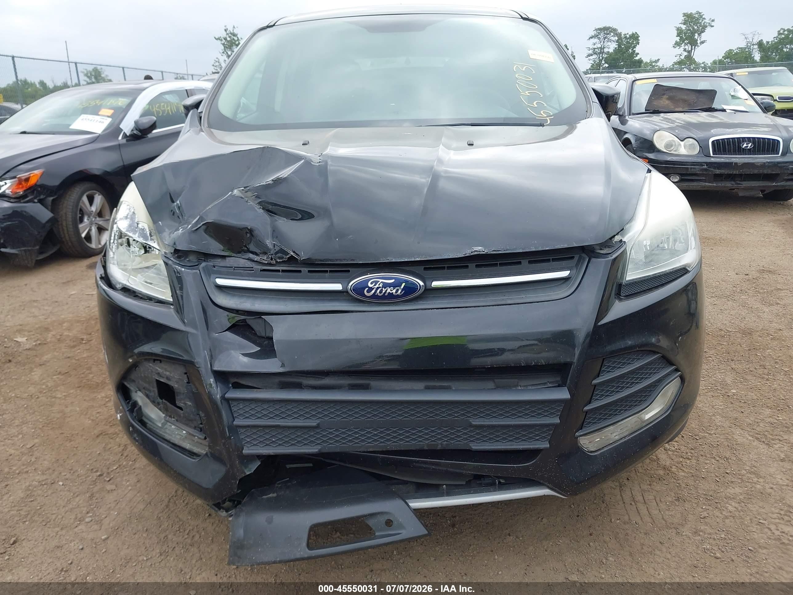 2014 Ford Escape Se Black vin: 1FMCU0GX9EUC28904