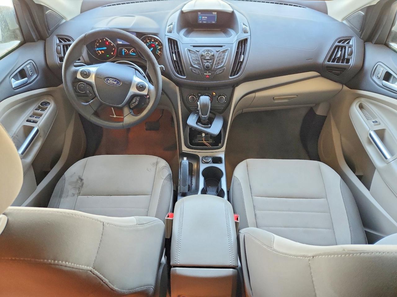 2014 Ford Escape White vin: 1FMCU0GX9EUC38896