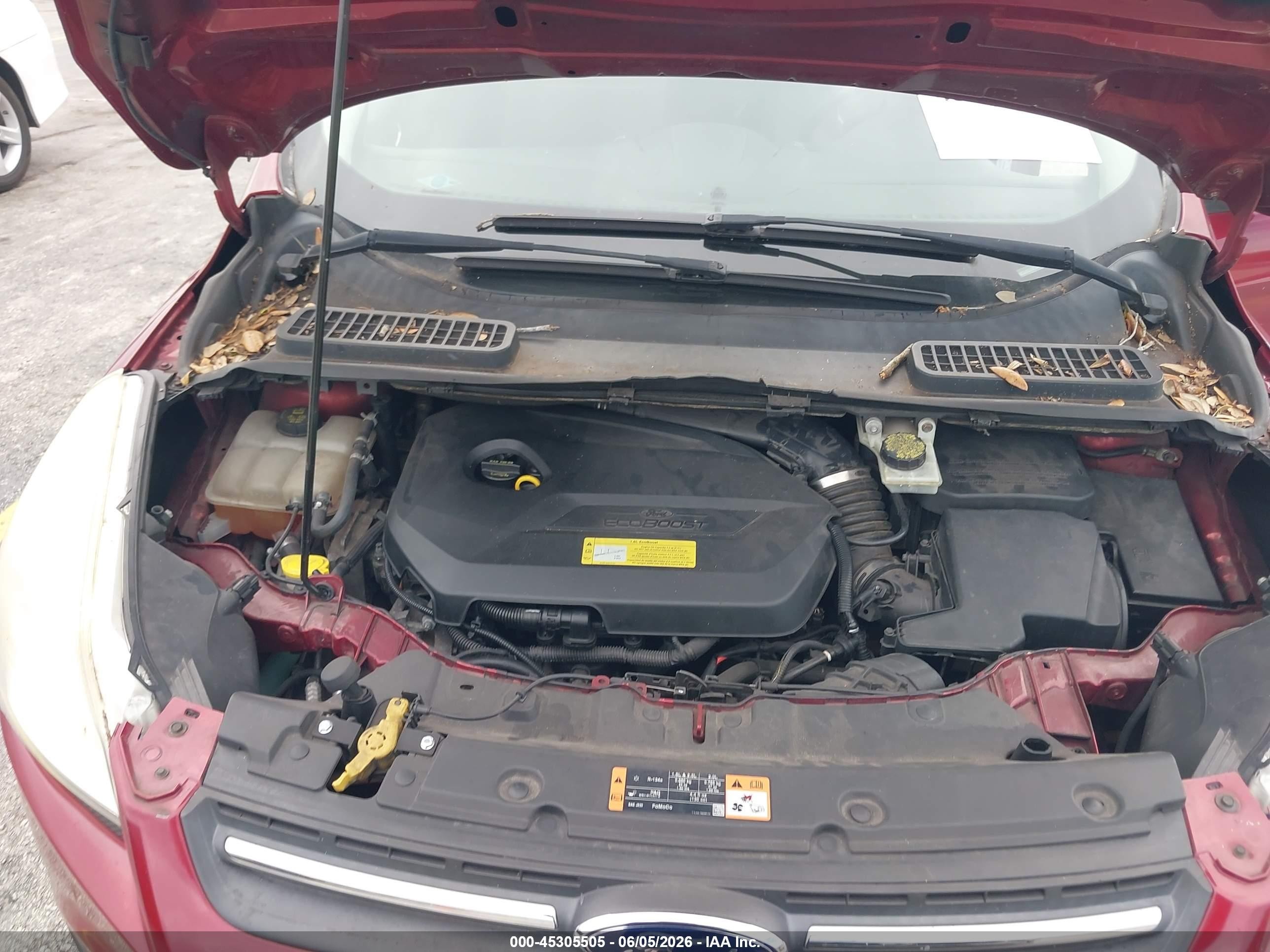 2014 Ford Escape Se Red vin: 1FMCU0GX9EUC49428