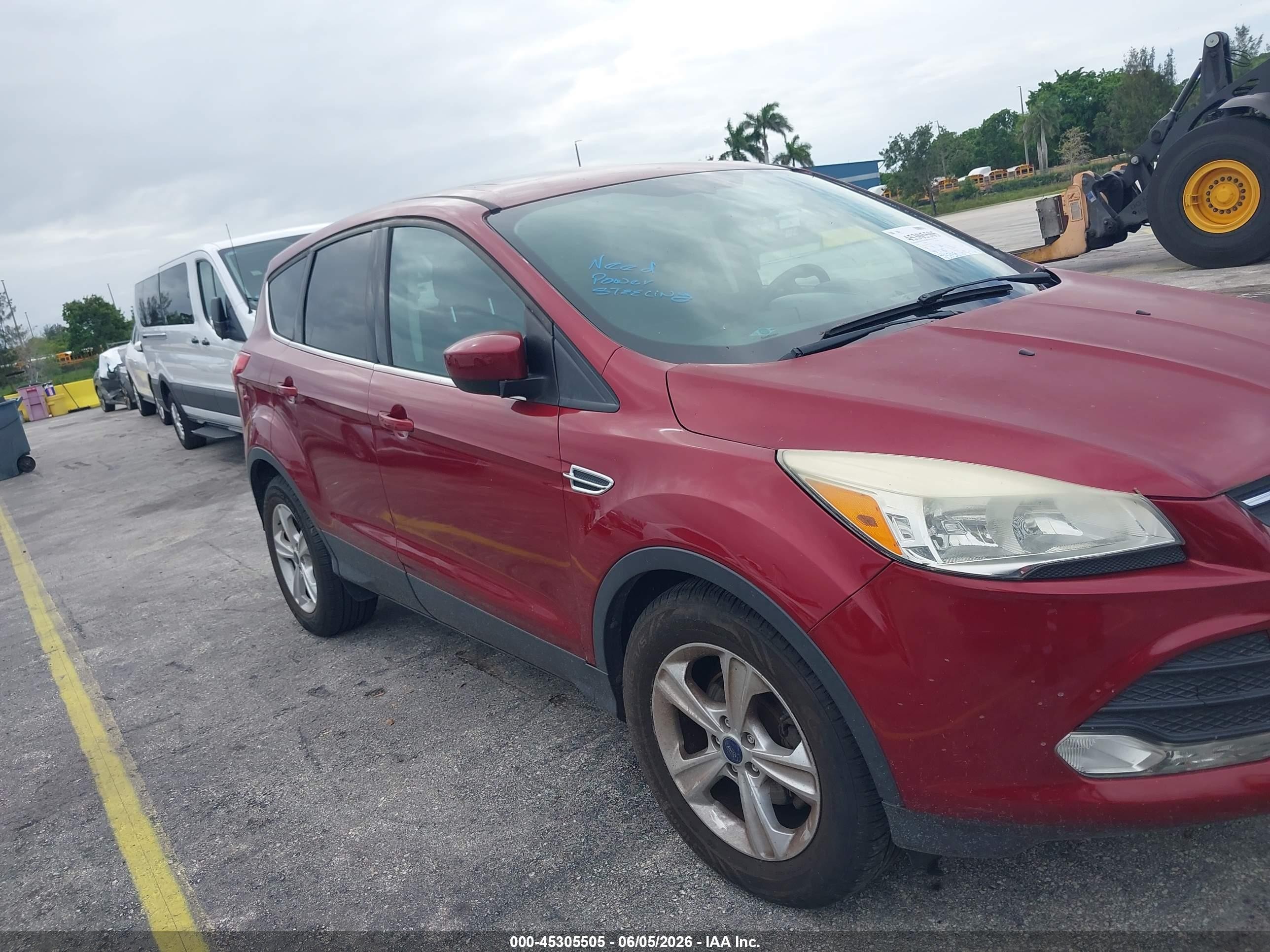 2014 Ford Escape Se Red vin: 1FMCU0GX9EUC49428