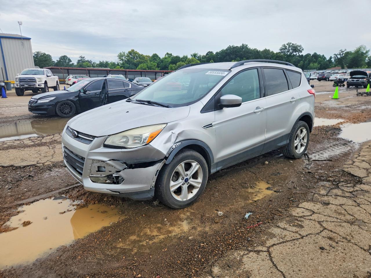 2014 Ford Escape Se Silver vin: 1FMCU0GX9EUC49509