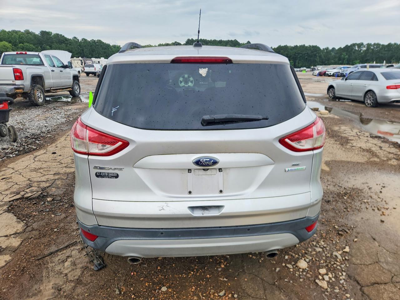 2014 Ford Escape Se Silver vin: 1FMCU0GX9EUC49509