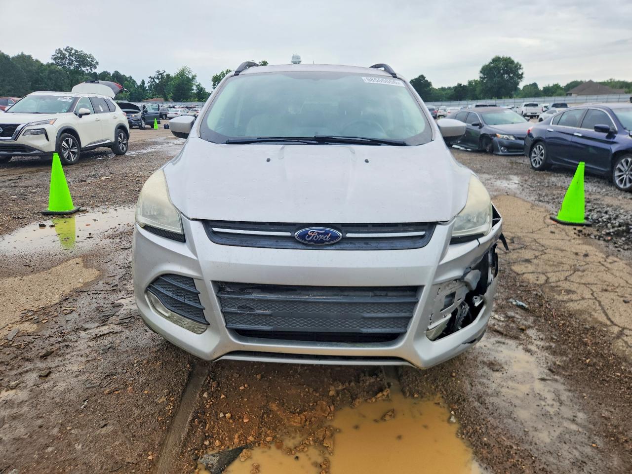 2014 Ford Escape Se Silver vin: 1FMCU0GX9EUC49509