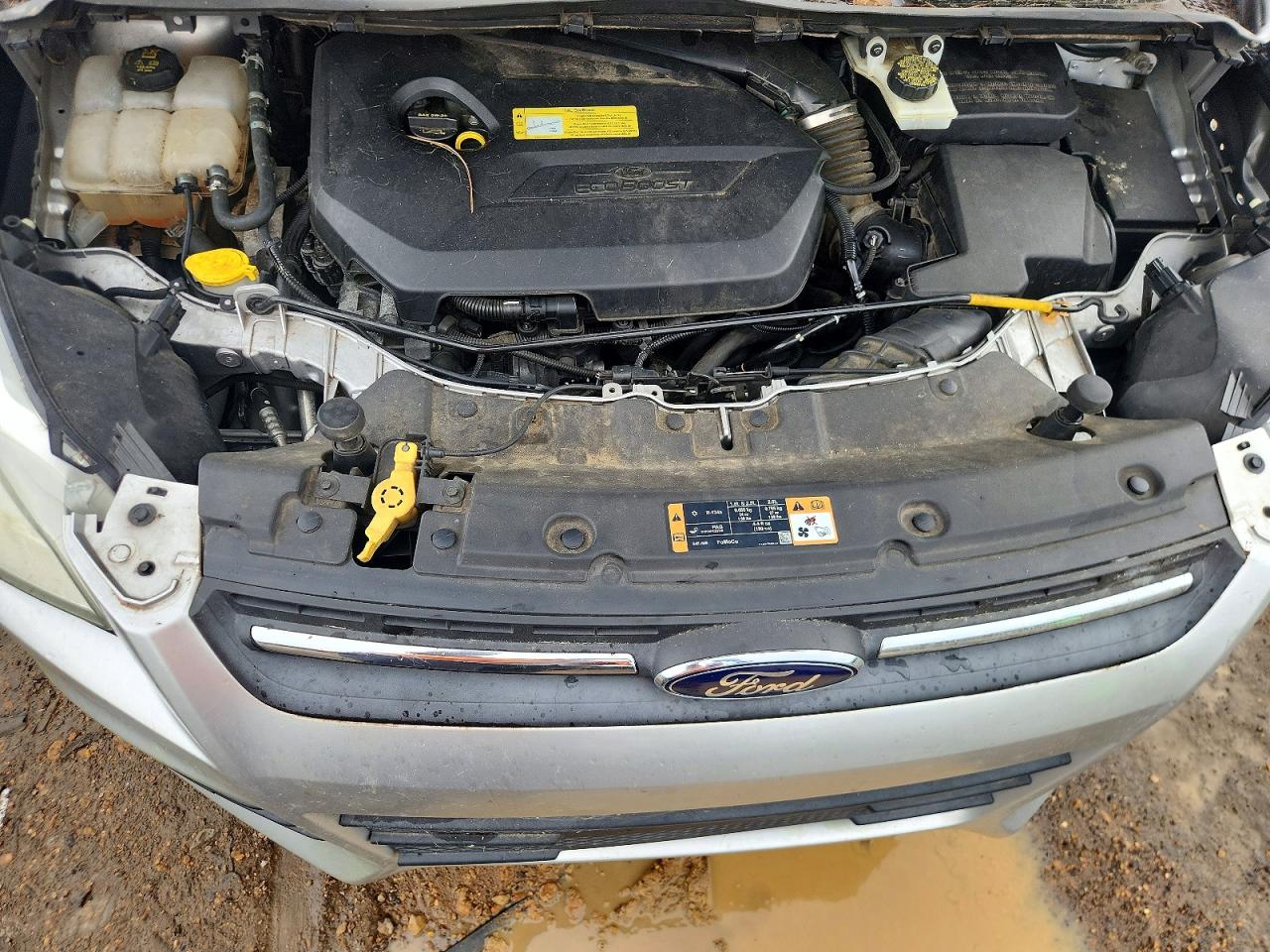 2014 Ford Escape Se Silver vin: 1FMCU0GX9EUC49509
