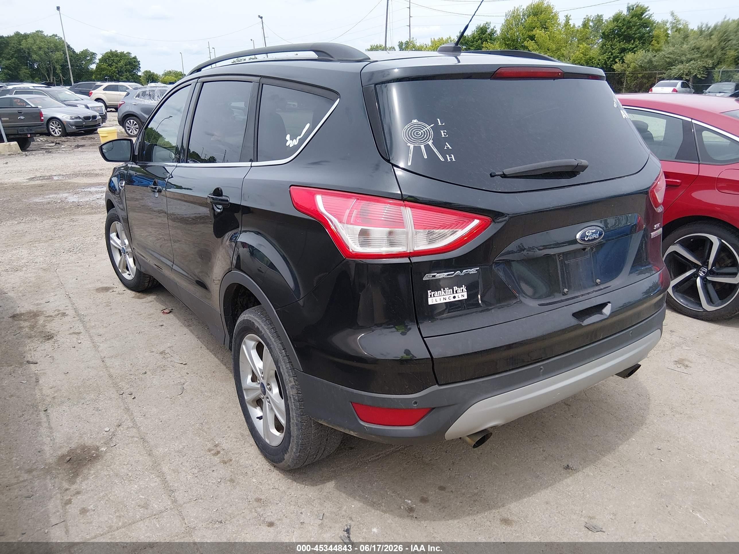 2014 Ford Escape Se Black vin: 1FMCU0GX9EUC55438
