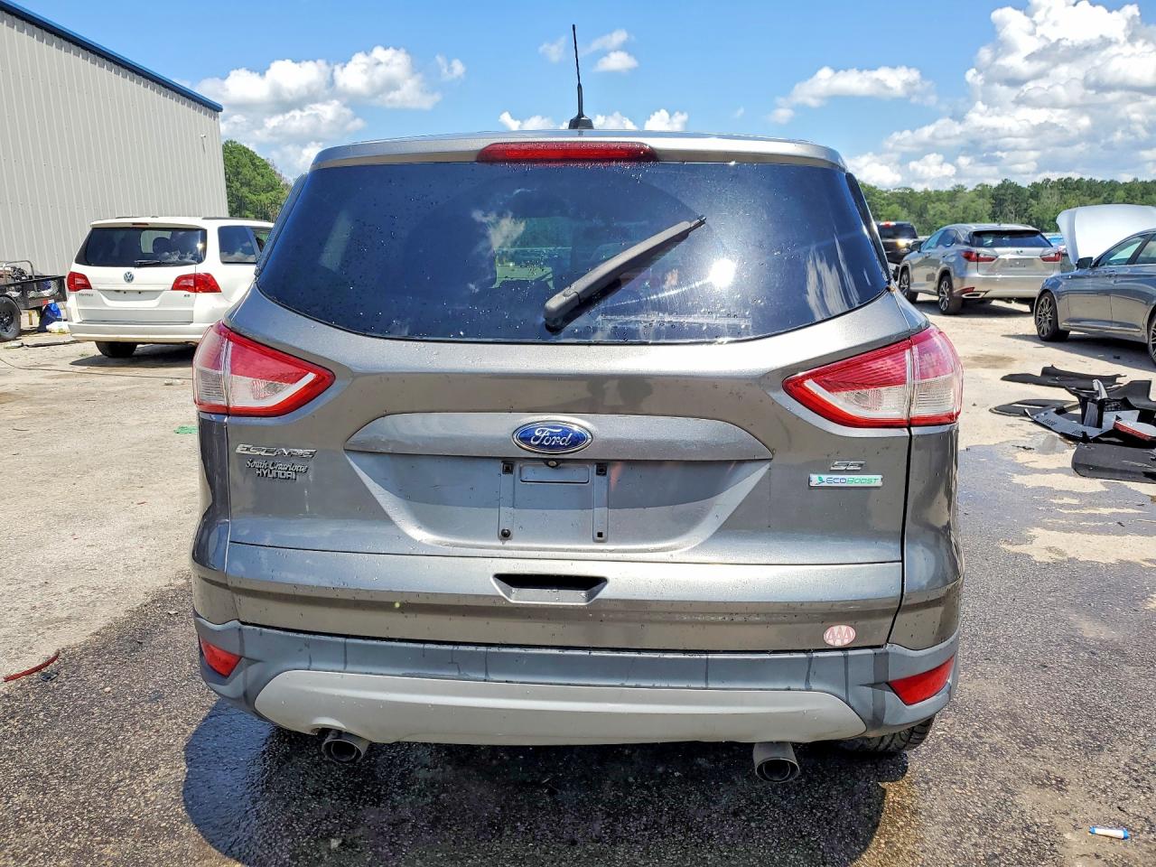 2014 Ford Escape Se Gray vin: 1FMCU0GX9EUD02743