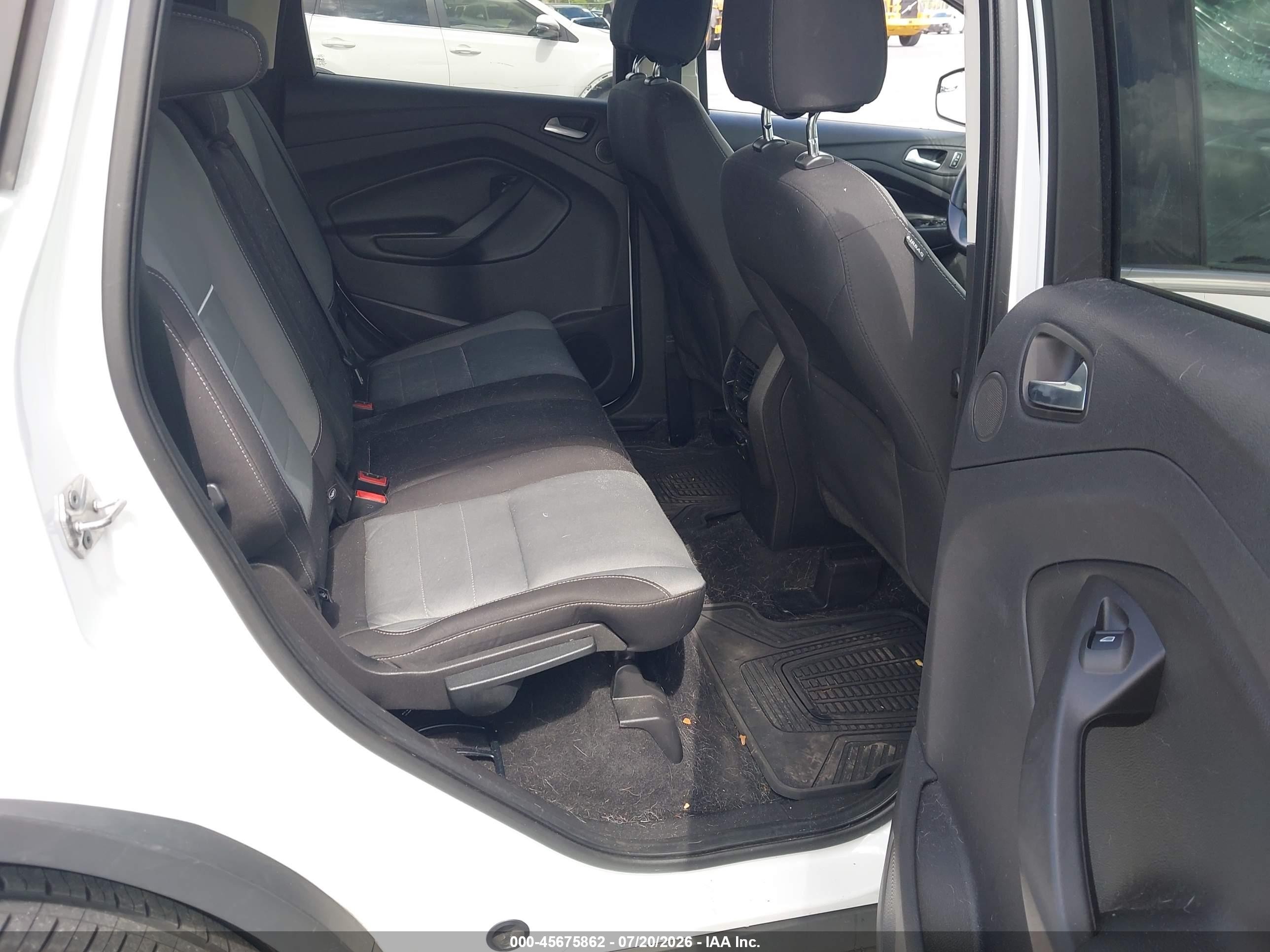 2014 Ford Escape Se White vin: 1FMCU0GX9EUD08171