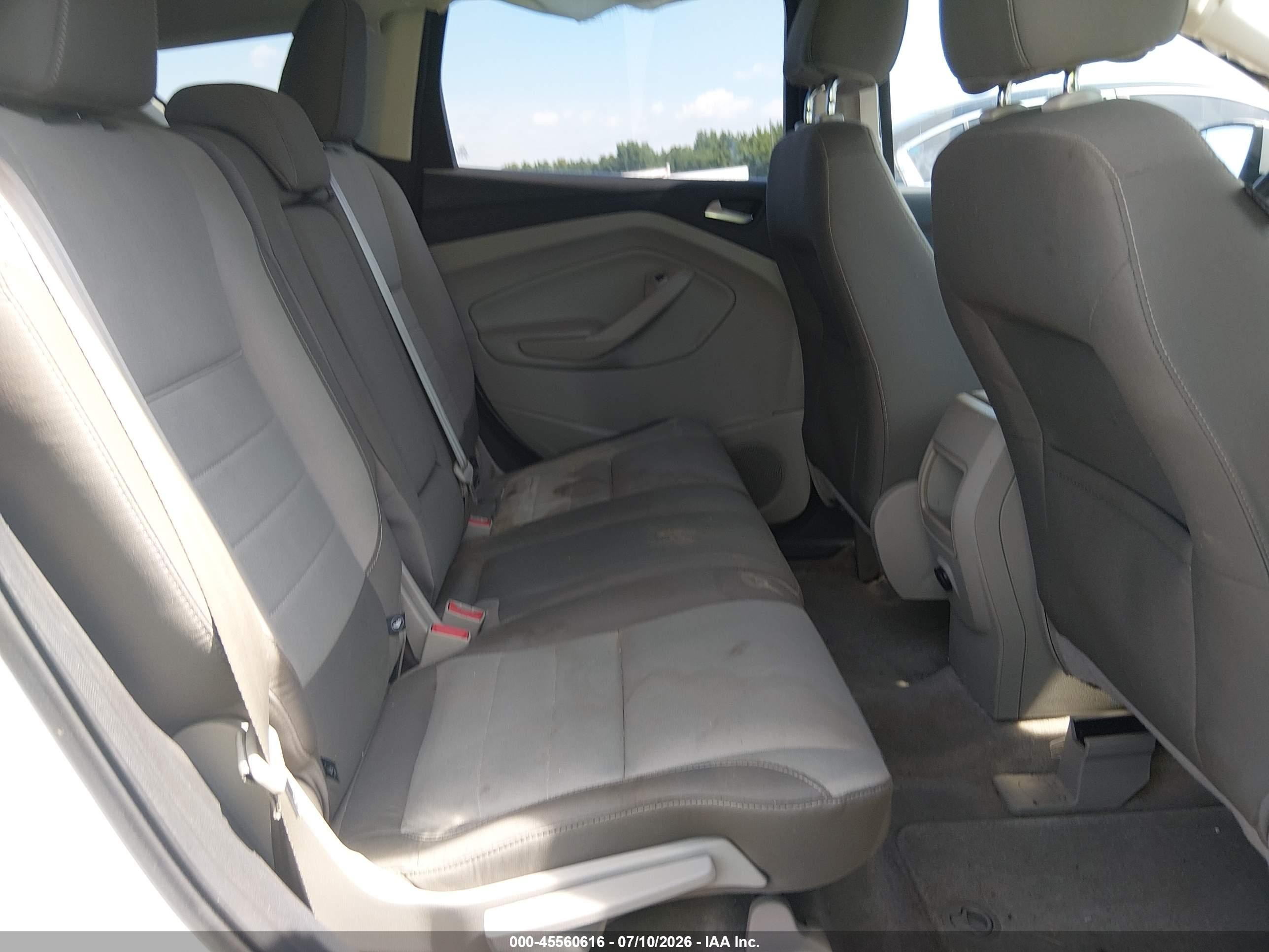 2014 Ford Escape Se White vin: 1FMCU0GX9EUD10065