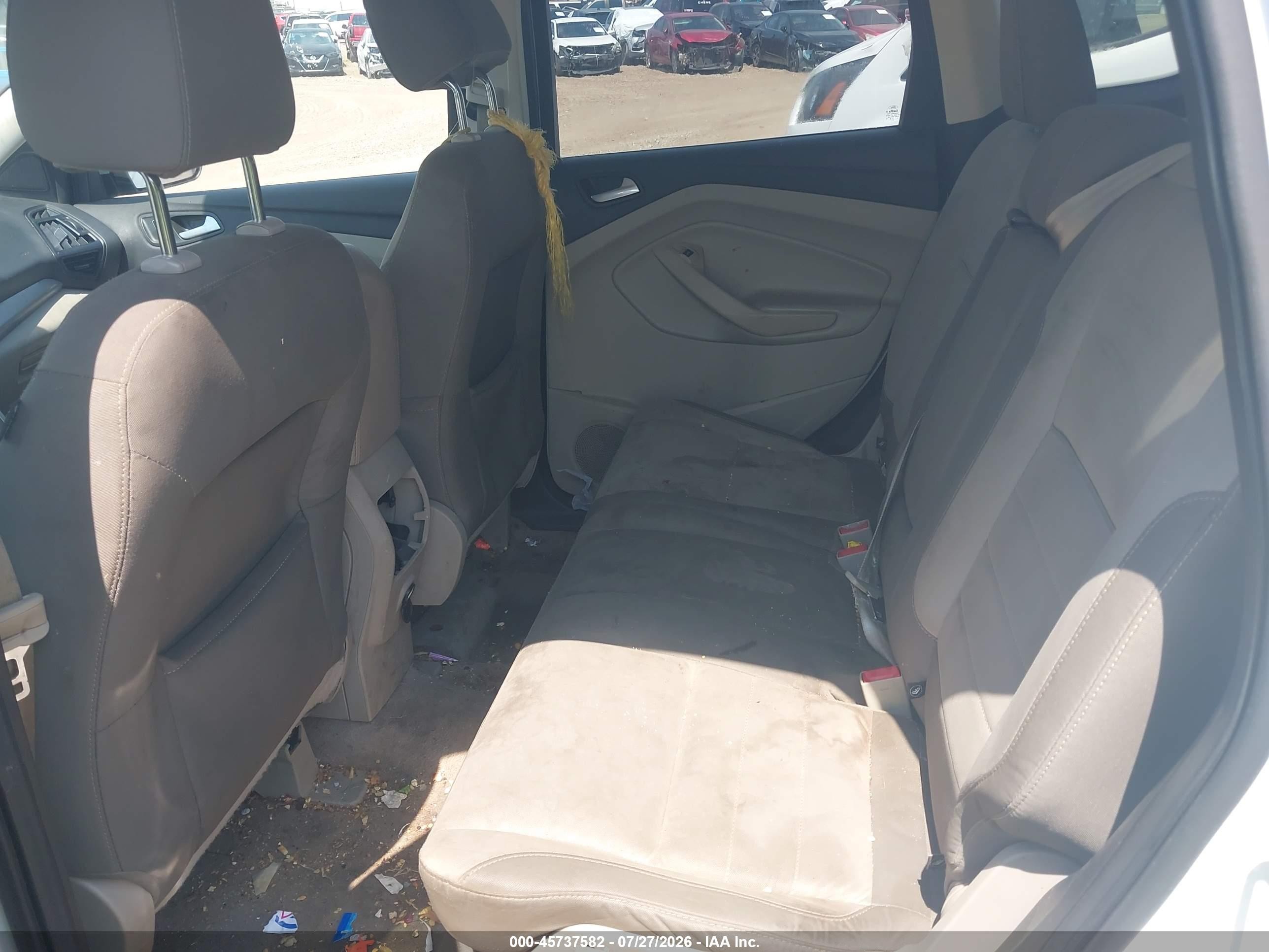 2014 Ford Escape Se White vin: 1FMCU0GX9EUD10275