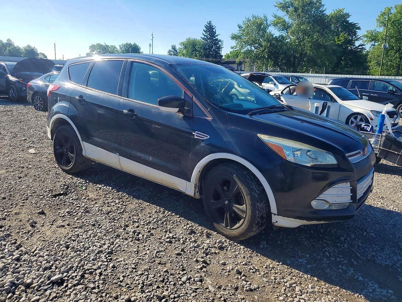 2014 Ford Escape Se Черный vin: 1FMCU0GX9EUD30235