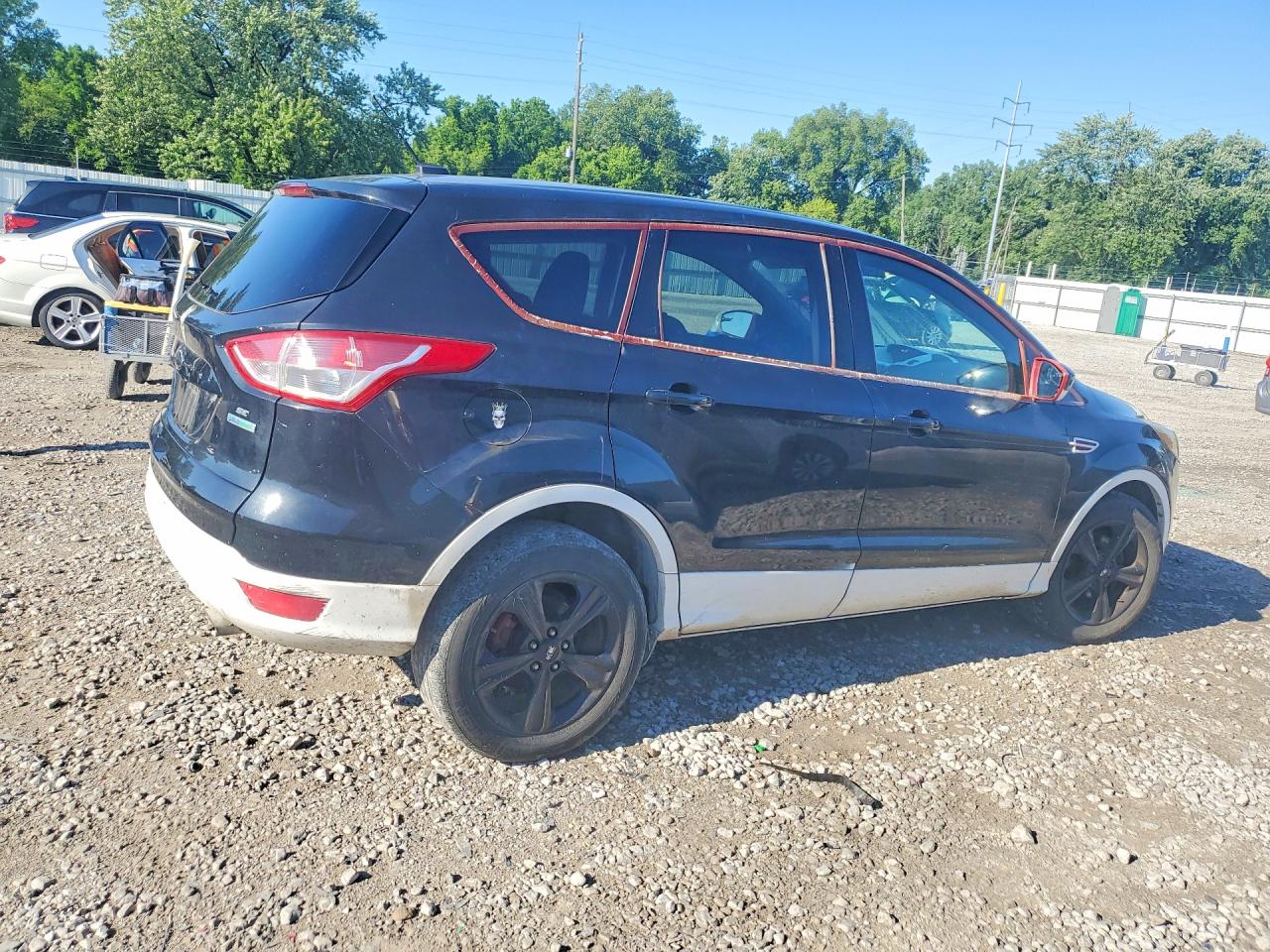 2014 Ford Escape Se Черный vin: 1FMCU0GX9EUD30235