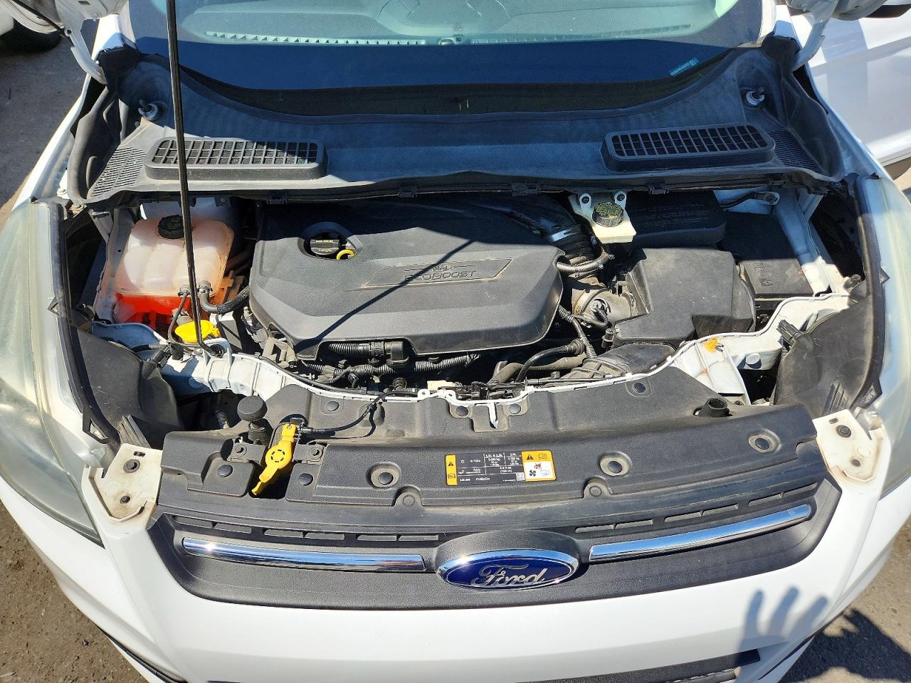 2014 Ford Escape Se White vin: 1FMCU0GX9EUD32356