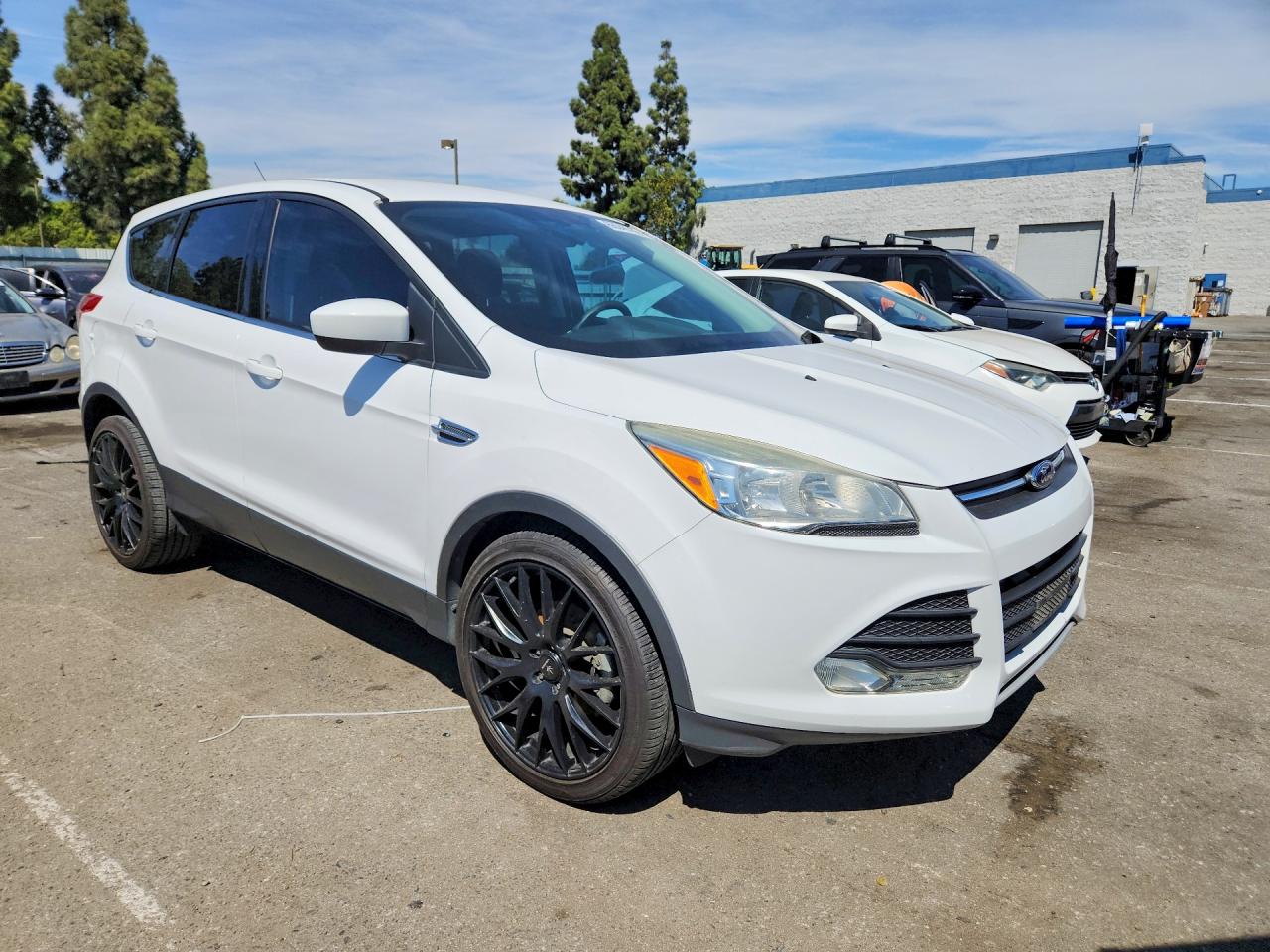 2014 Ford Escape Se White vin: 1FMCU0GX9EUD32356