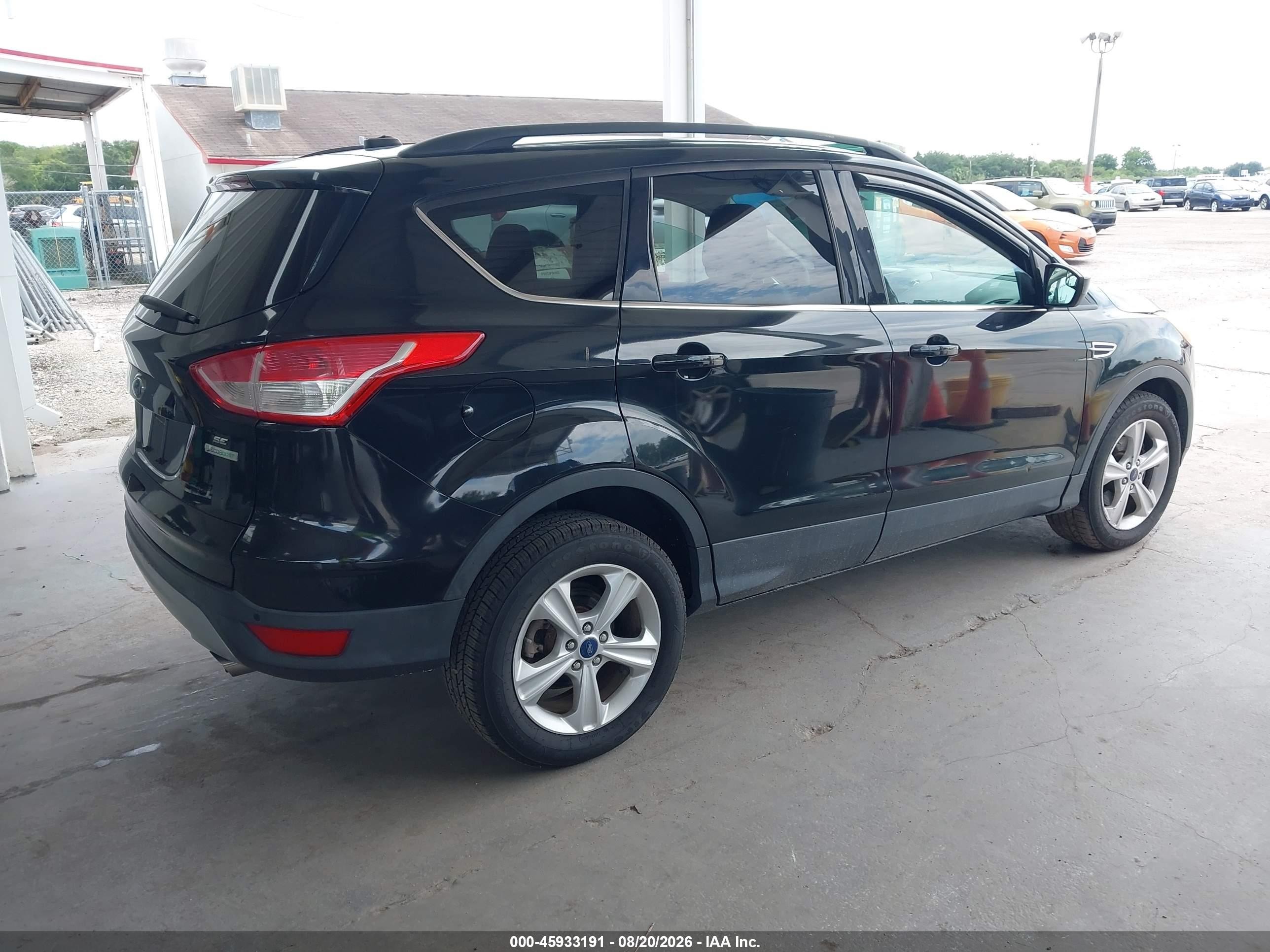 2014 Ford Escape Se Black vin: 1FMCU0GX9EUD59248