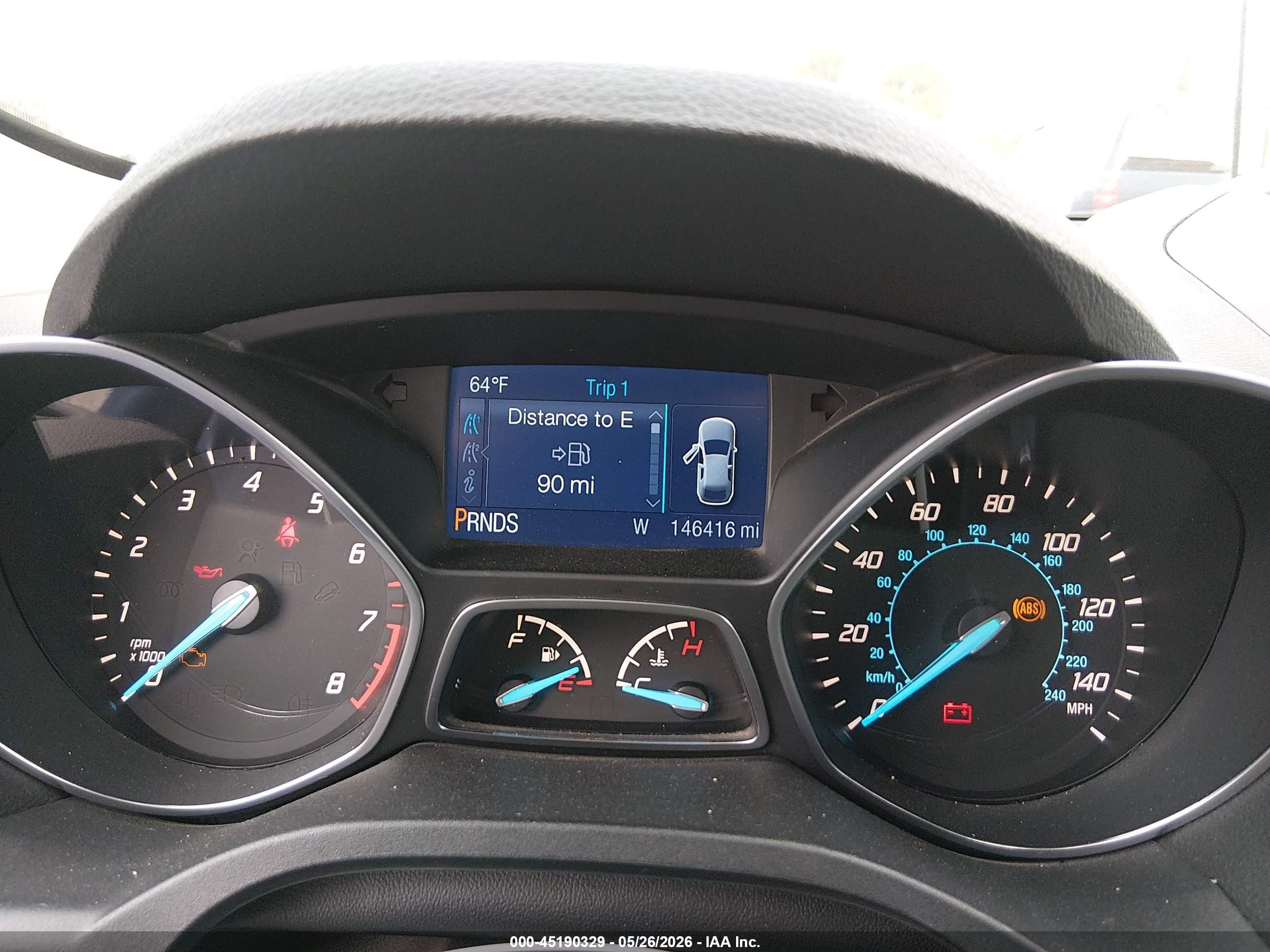 2014 Ford Escape Se White vin: 1FMCU0GX9EUD80990