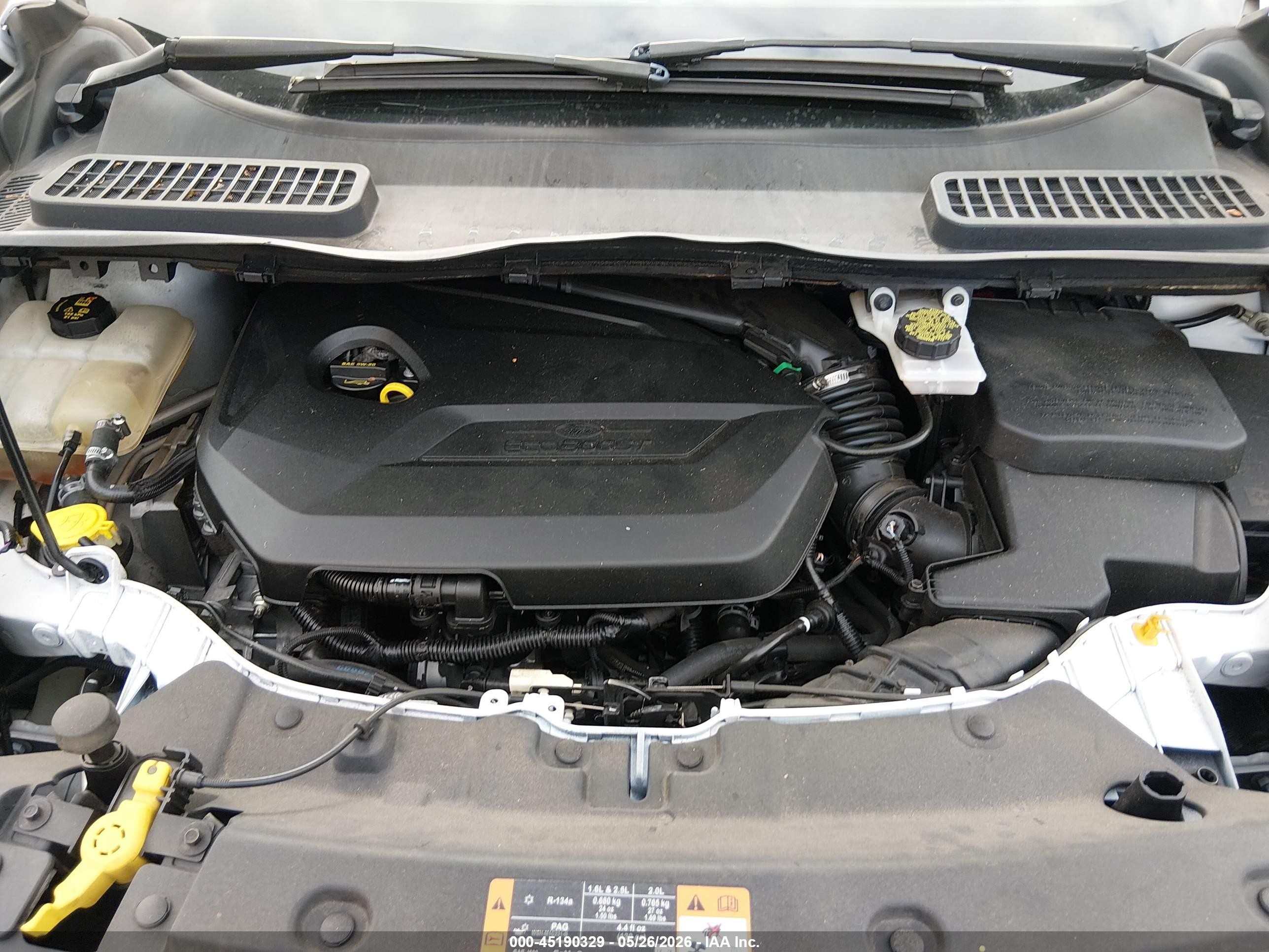 2014 Ford Escape Se White vin: 1FMCU0GX9EUD80990