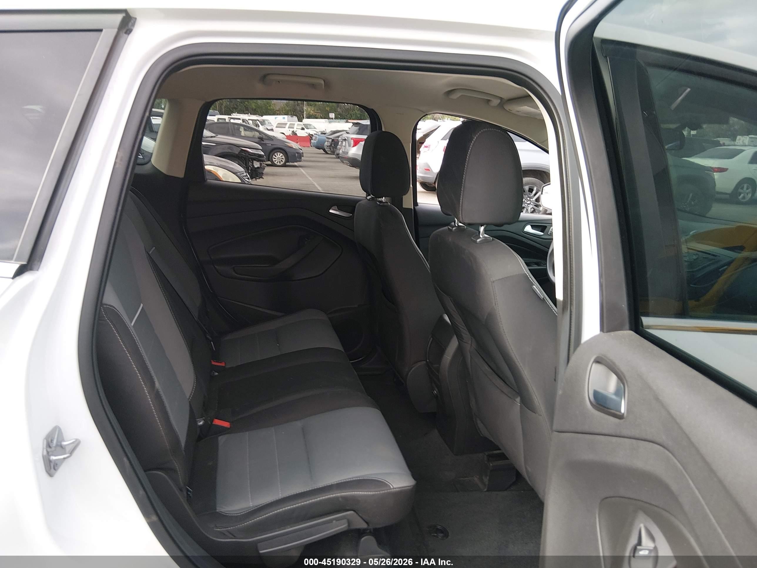 2014 Ford Escape Se White vin: 1FMCU0GX9EUD80990