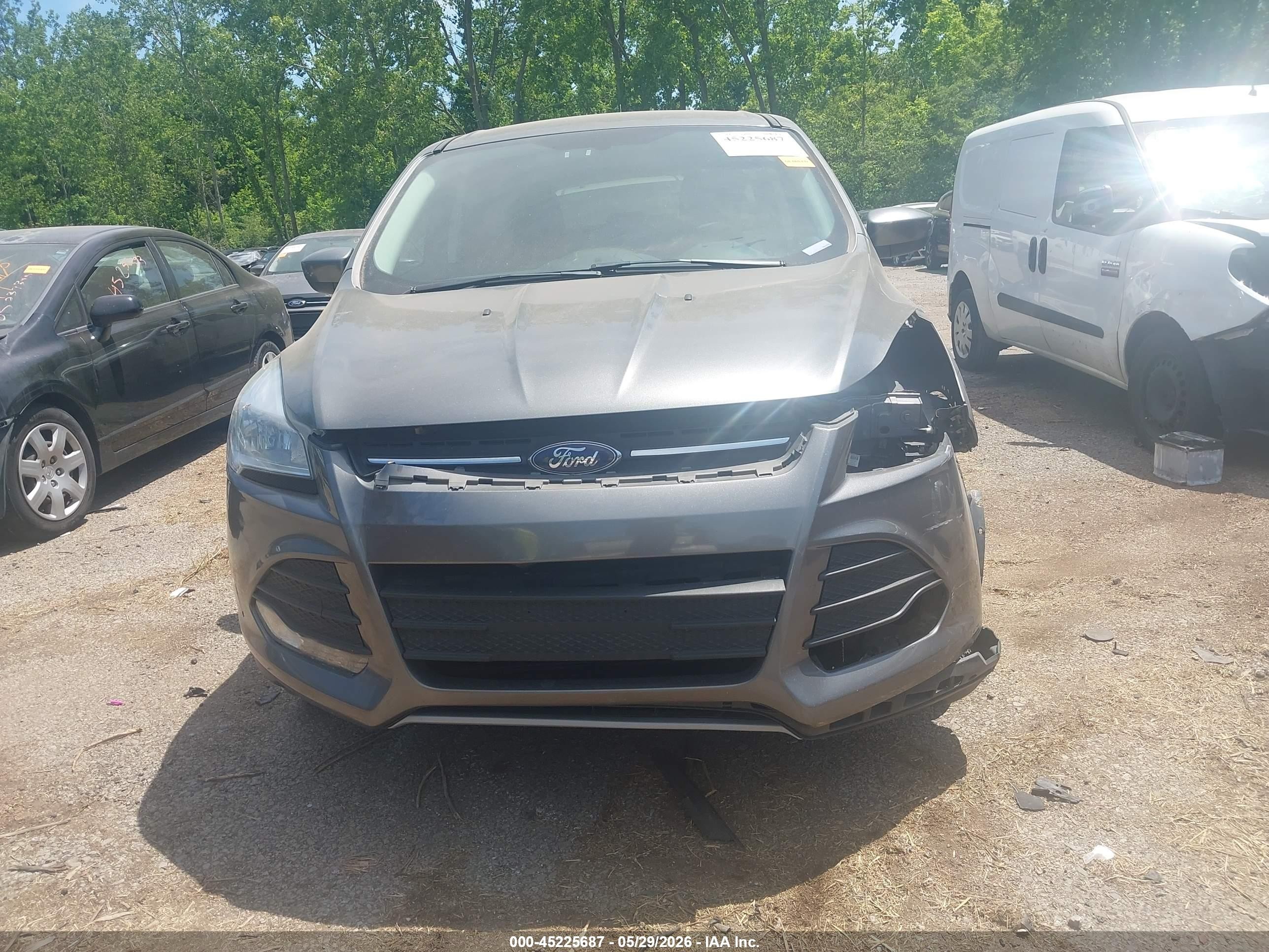 2014 Ford Escape Se Gray vin: 1FMCU0GX9EUD85879